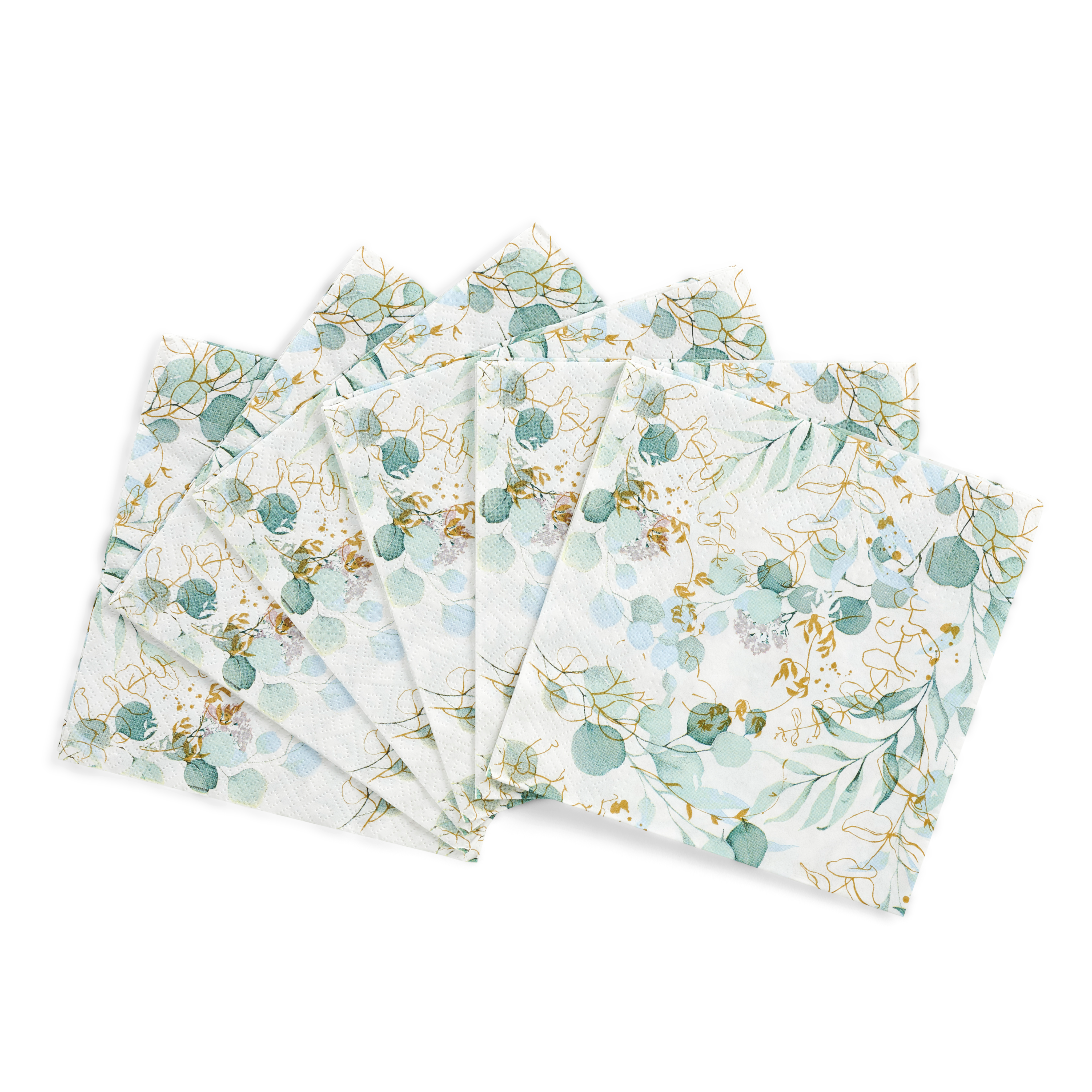 EUCALYPTUS Set van 20 servetten diverse kleurenB 33 x L 33 cm