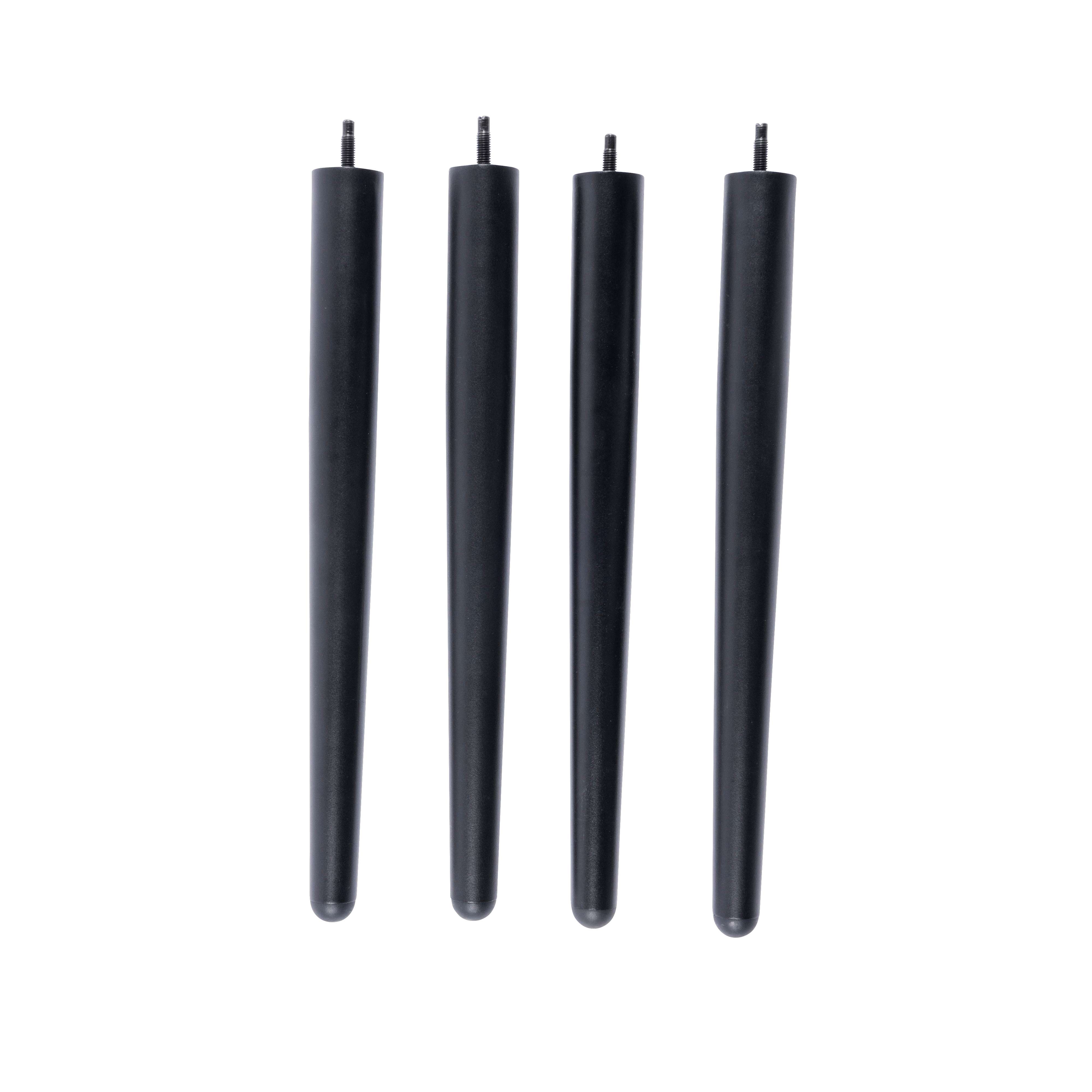 FRIDA / FRAY Set van 4 poten zwar zwartH 42,8 cm - Ø 3,8 cm