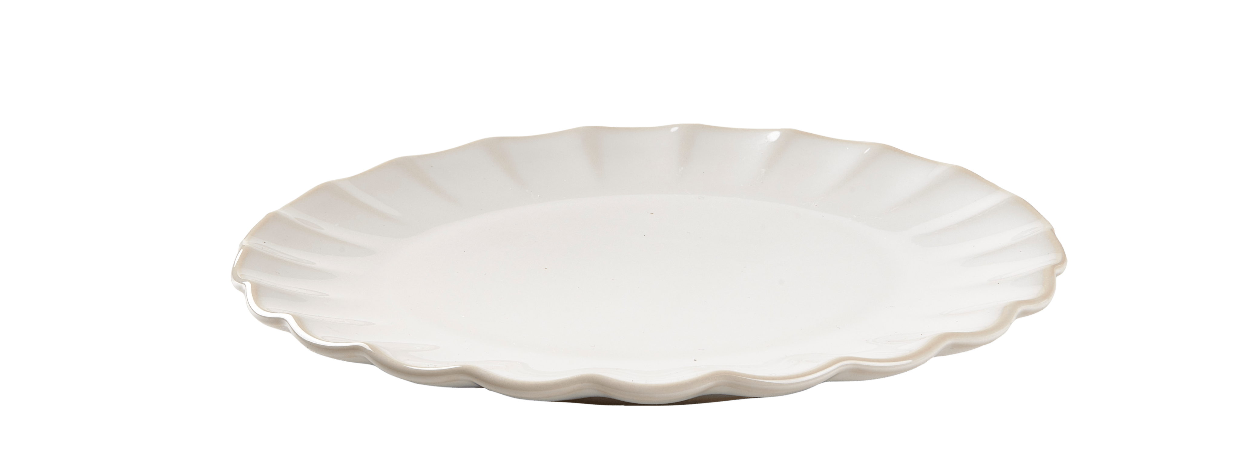 DAHLIA Bord wit - set van 4 Ø 21,5 cm