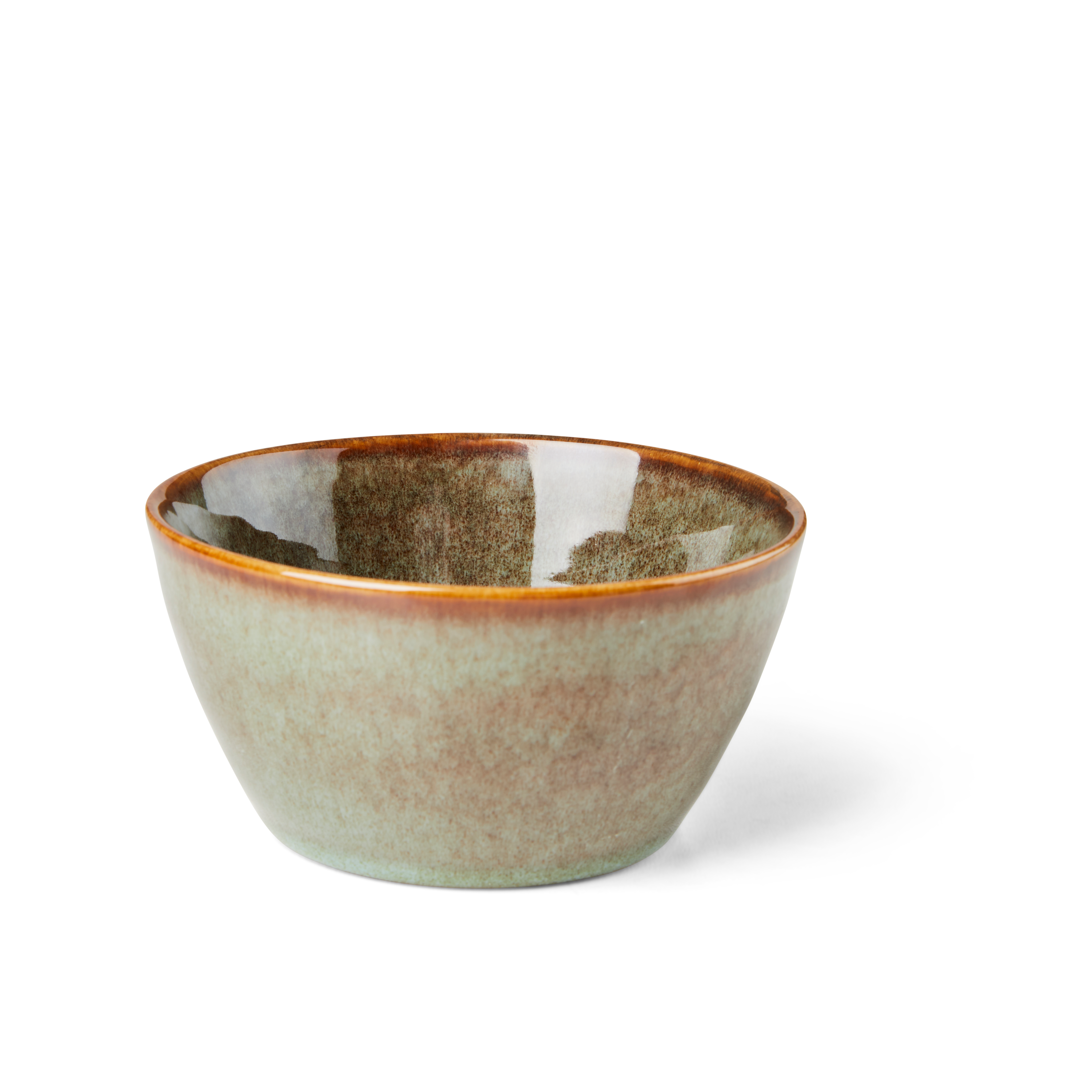 COZY GREEN Bowl 38 CL groen - set van 4 H 6,1 cm - Ø 12 cm