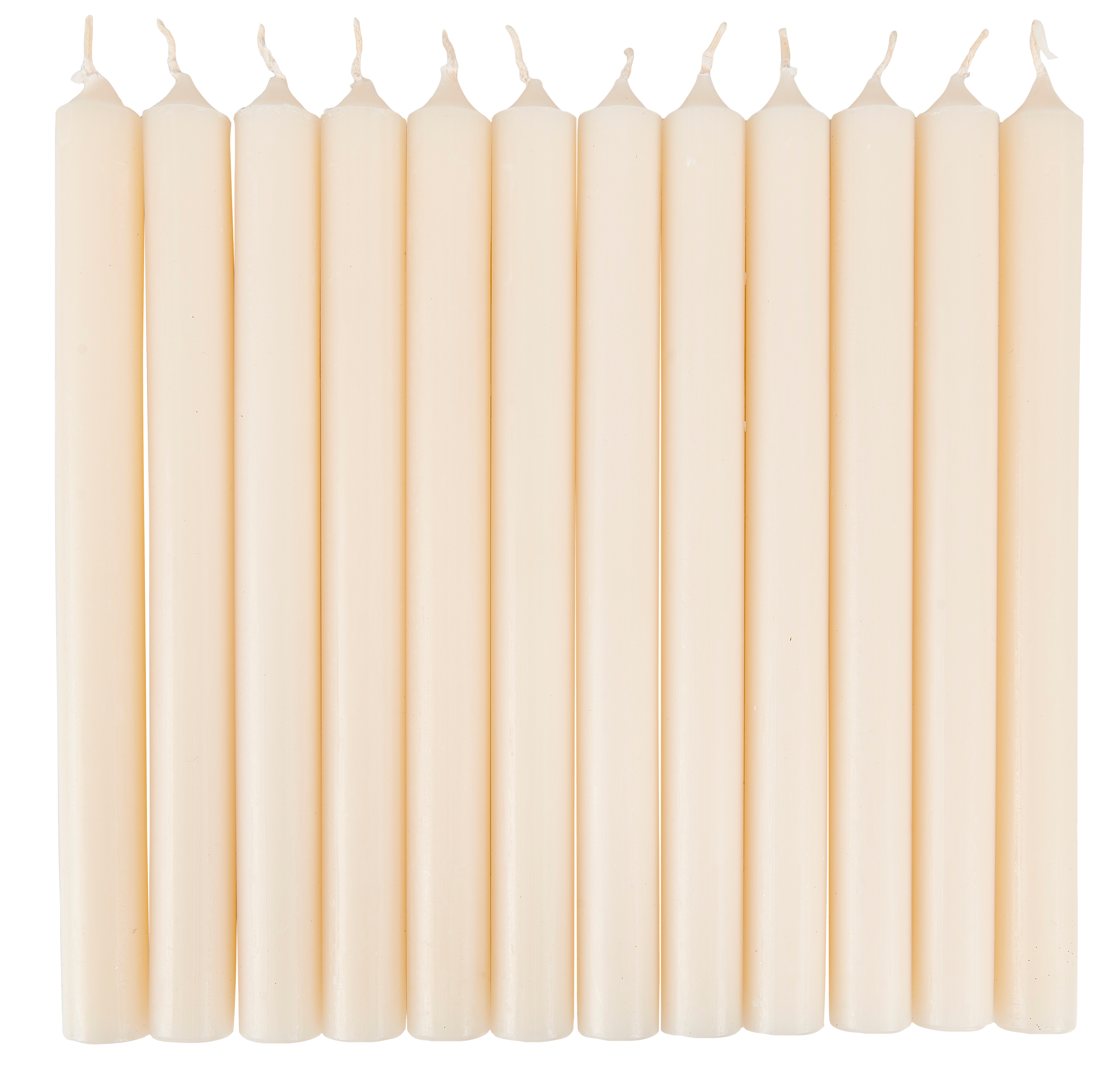 FINA Kaarsen set van 12 ivoorH 25 cm - Ø 2,2 cm