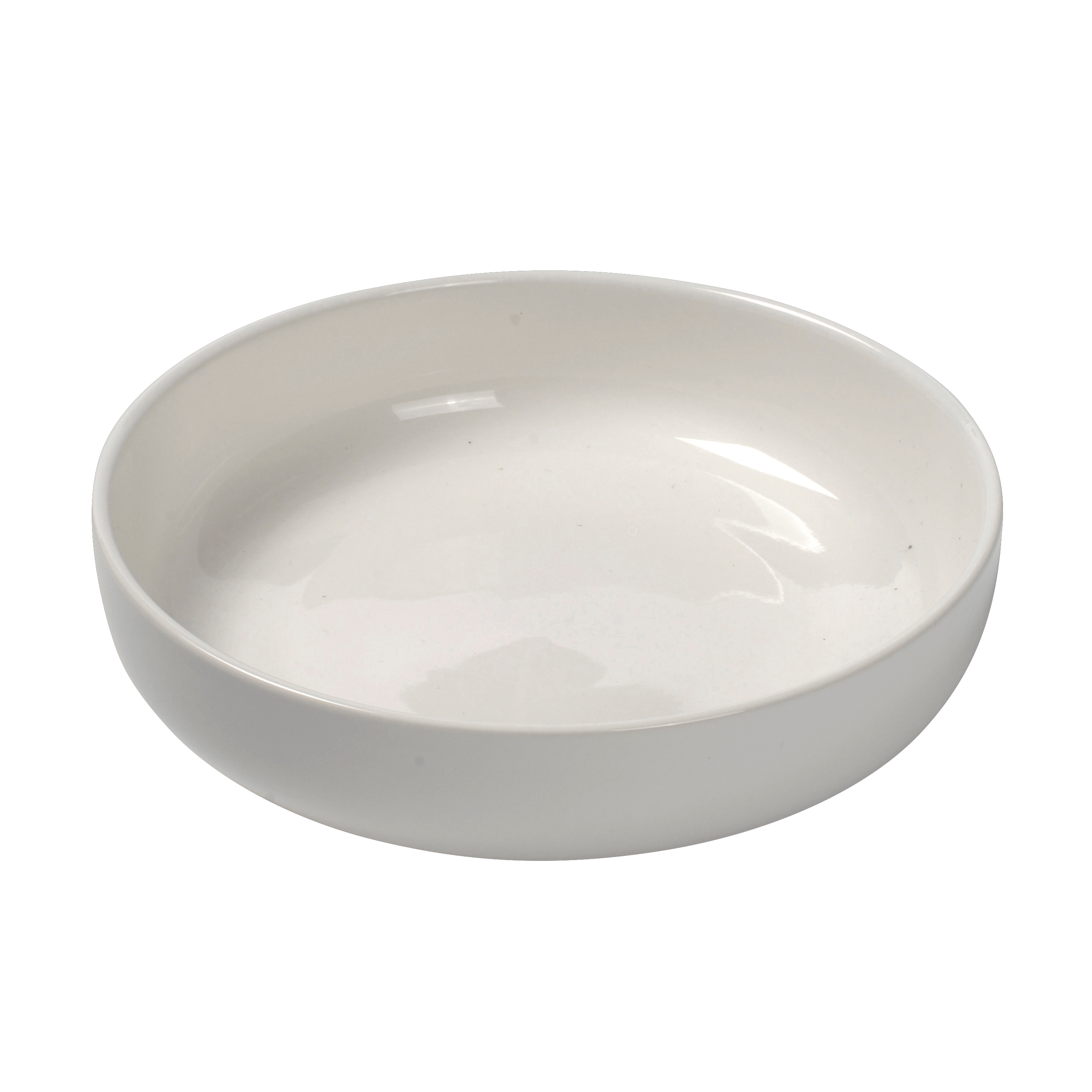 MOON Diep bord wit - set van 4 H 5 cm - Ø 18,7 cm