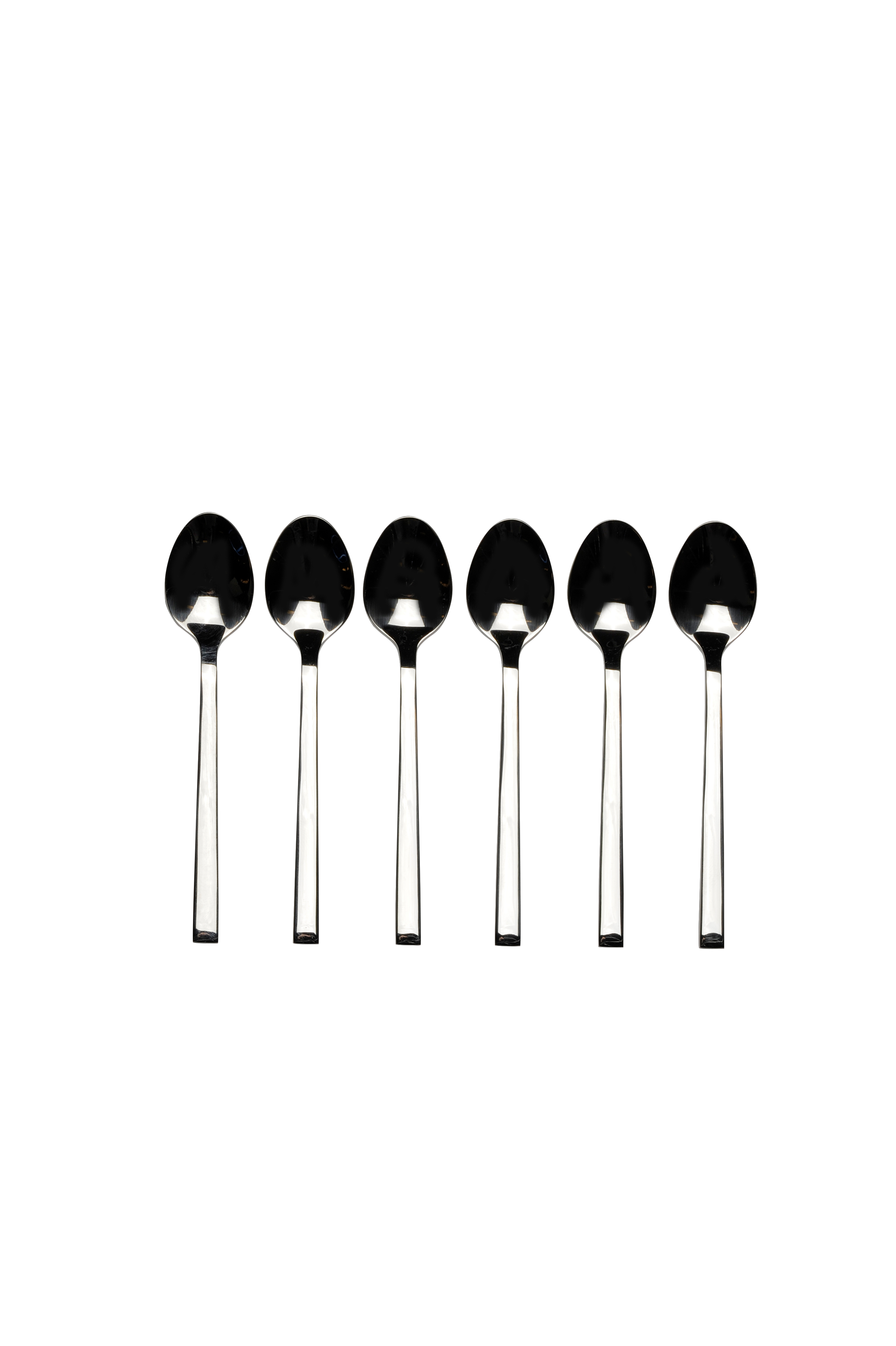 FINE Apero lepeltje set van 6 zilverL 11 cm