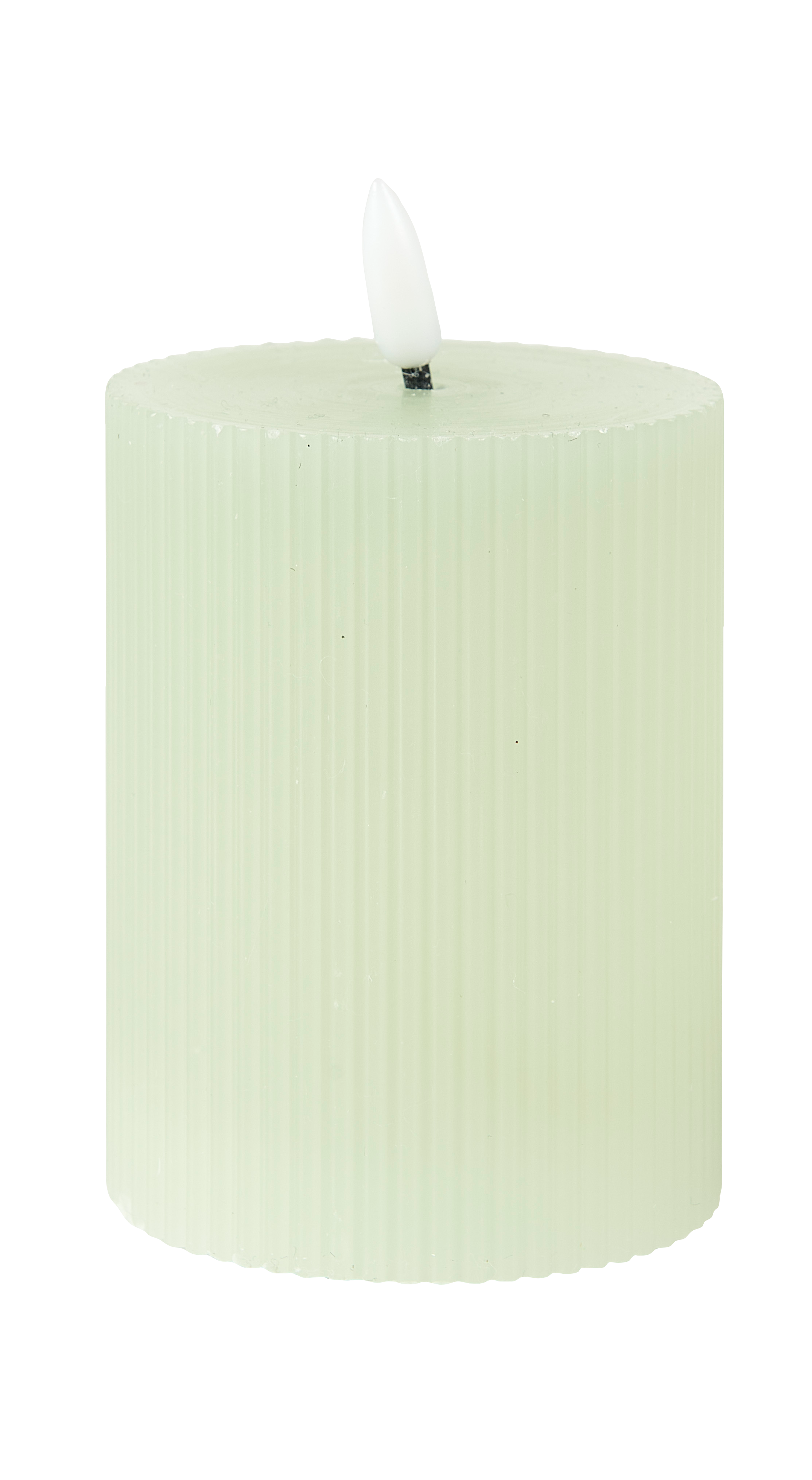 LED Kaars met led muntH 13 cm - Ø 7,5 cm