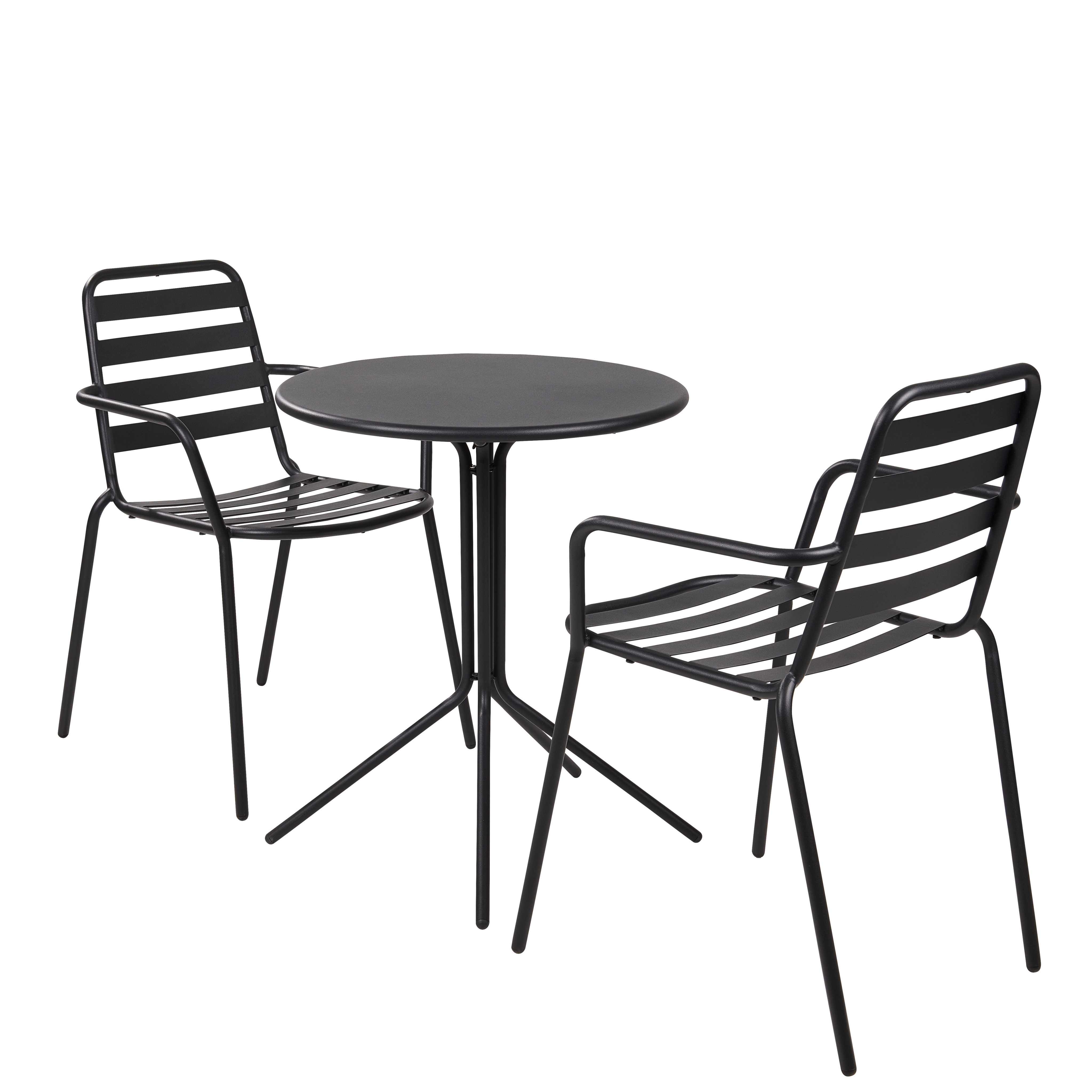 LIVA Bistro stoel zwartH 79,5 x B 52,3 x D 56,3 cm - CASA