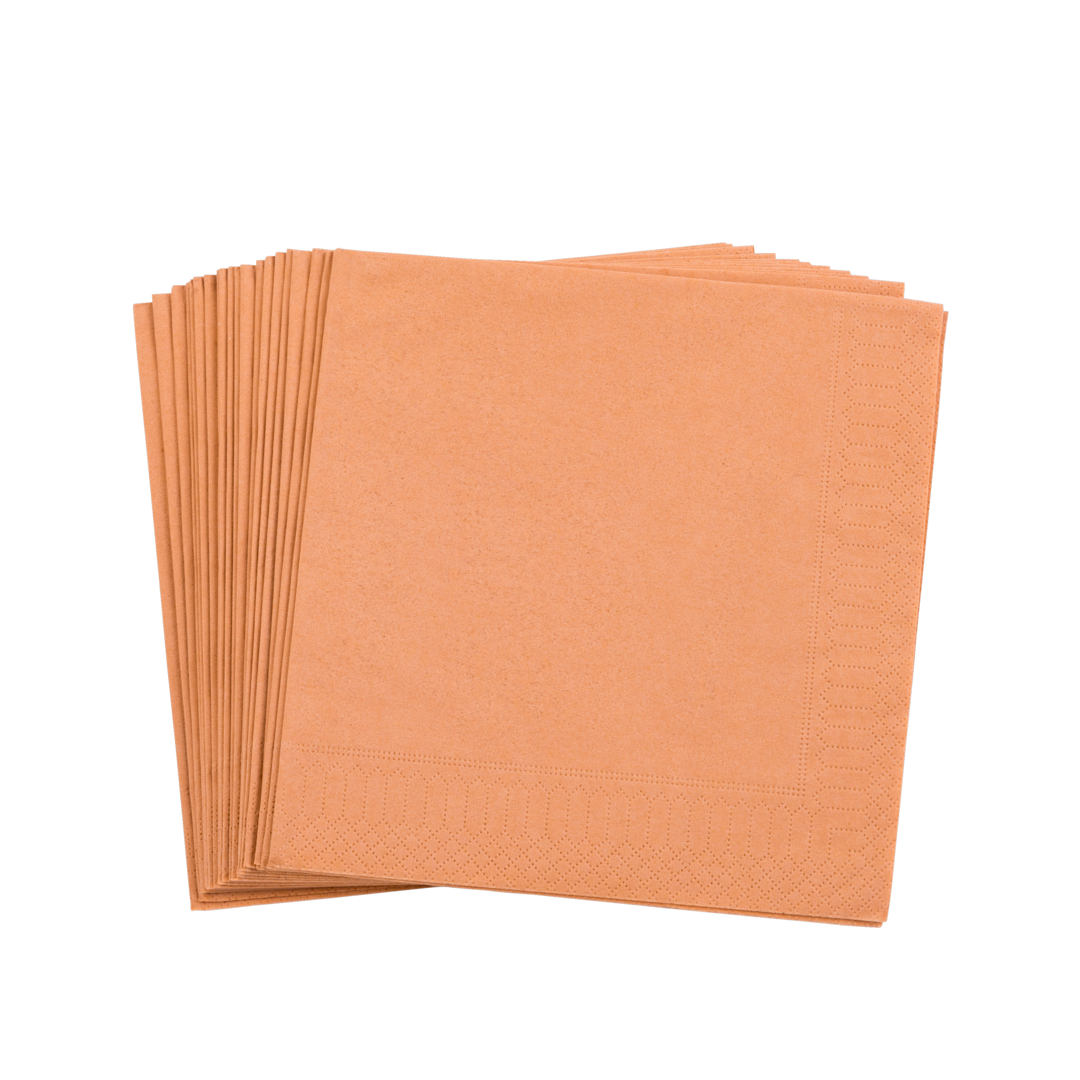 UNI Set van 20 servetten bruinB 33 x L 33 cm