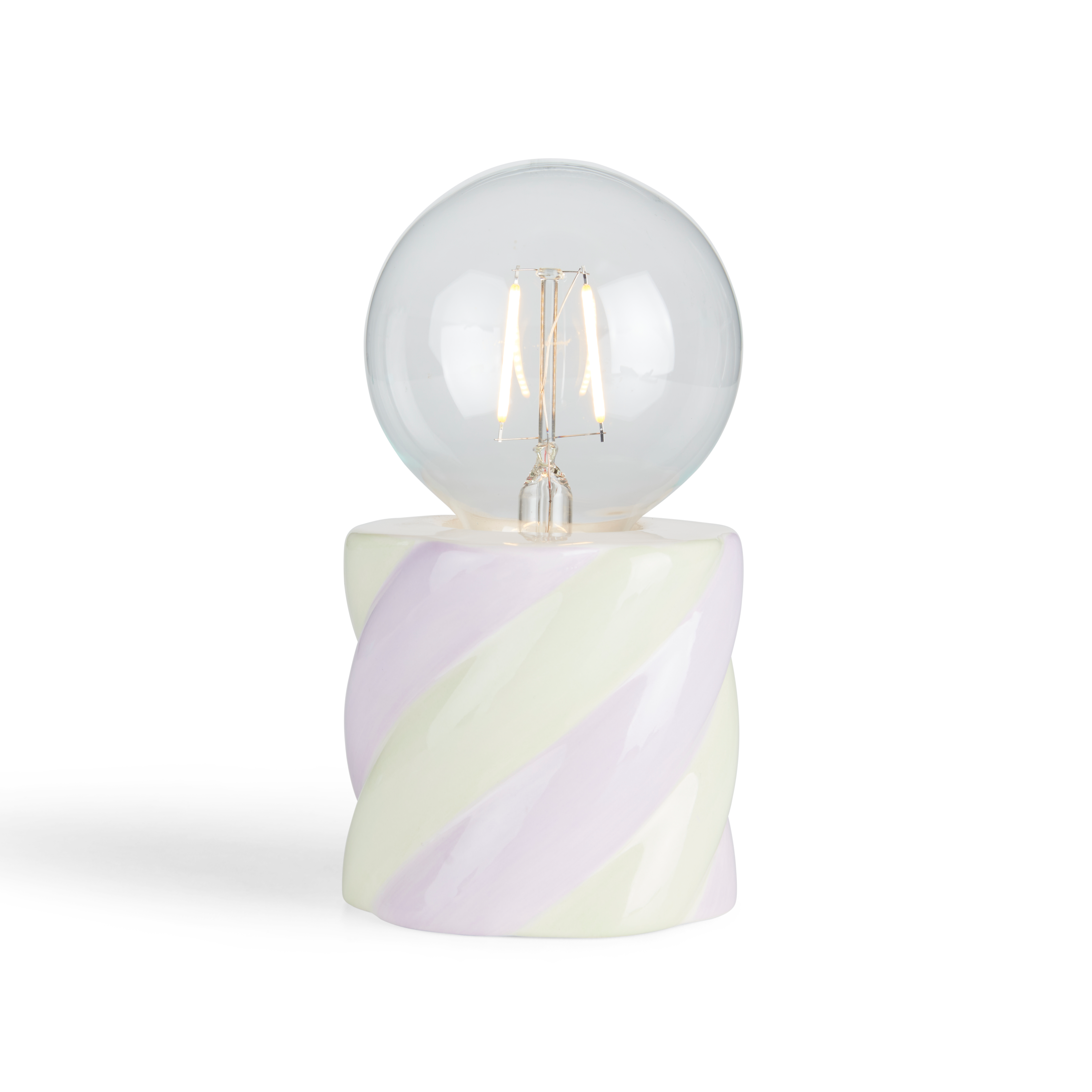 CANDY Decolamp lichtgroen, multicolor, lichtpaarsH 15,5 cm - Ø 8 cm