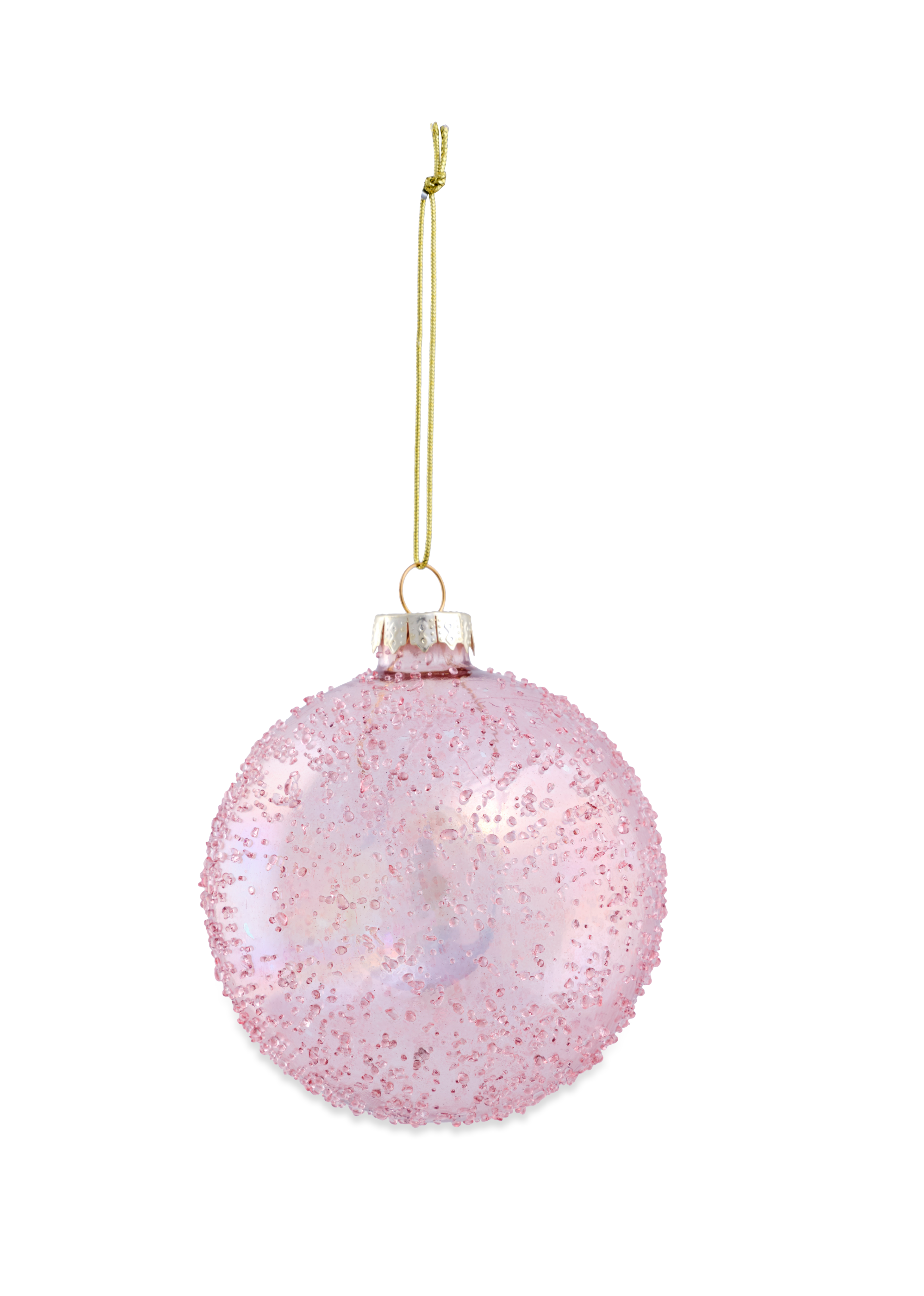 FREEZY Kerstbal perzikrozeØ 8 cm