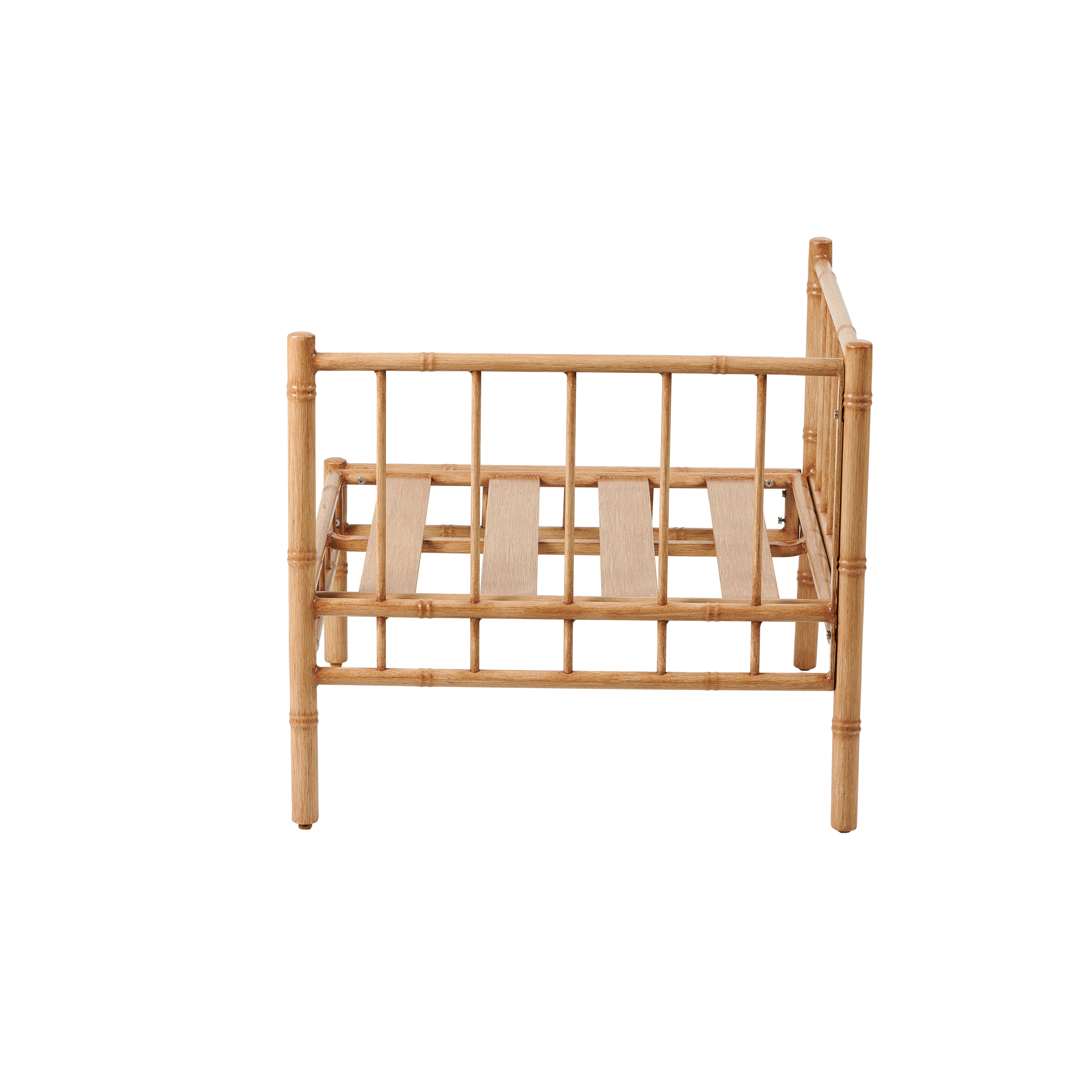 BAMBOLETTE Hoekzetel bamboo lookH 71 x B 80 x D 80 cm