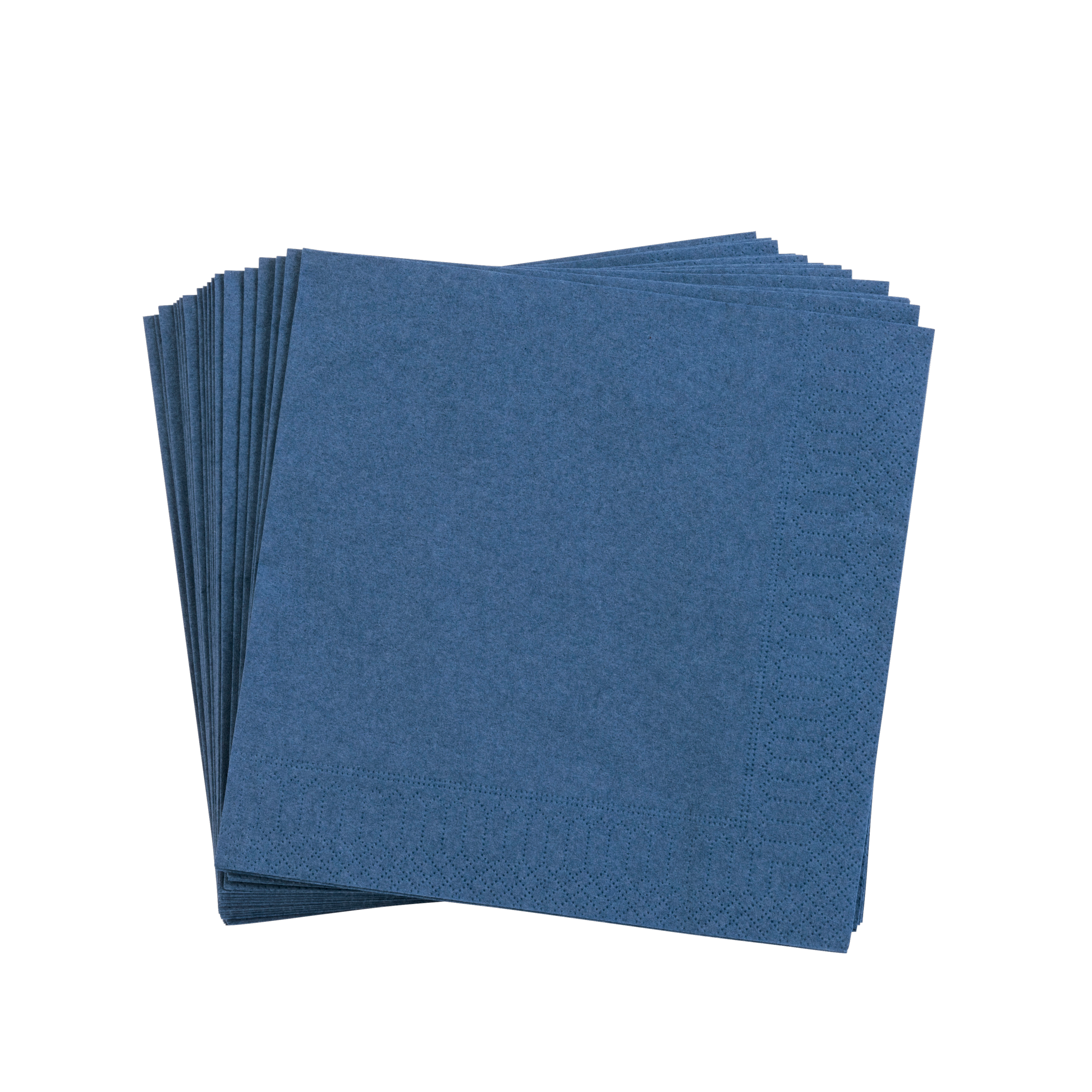 UNI Set van 20 servetten donkerblauwB 33 x L 33 cm