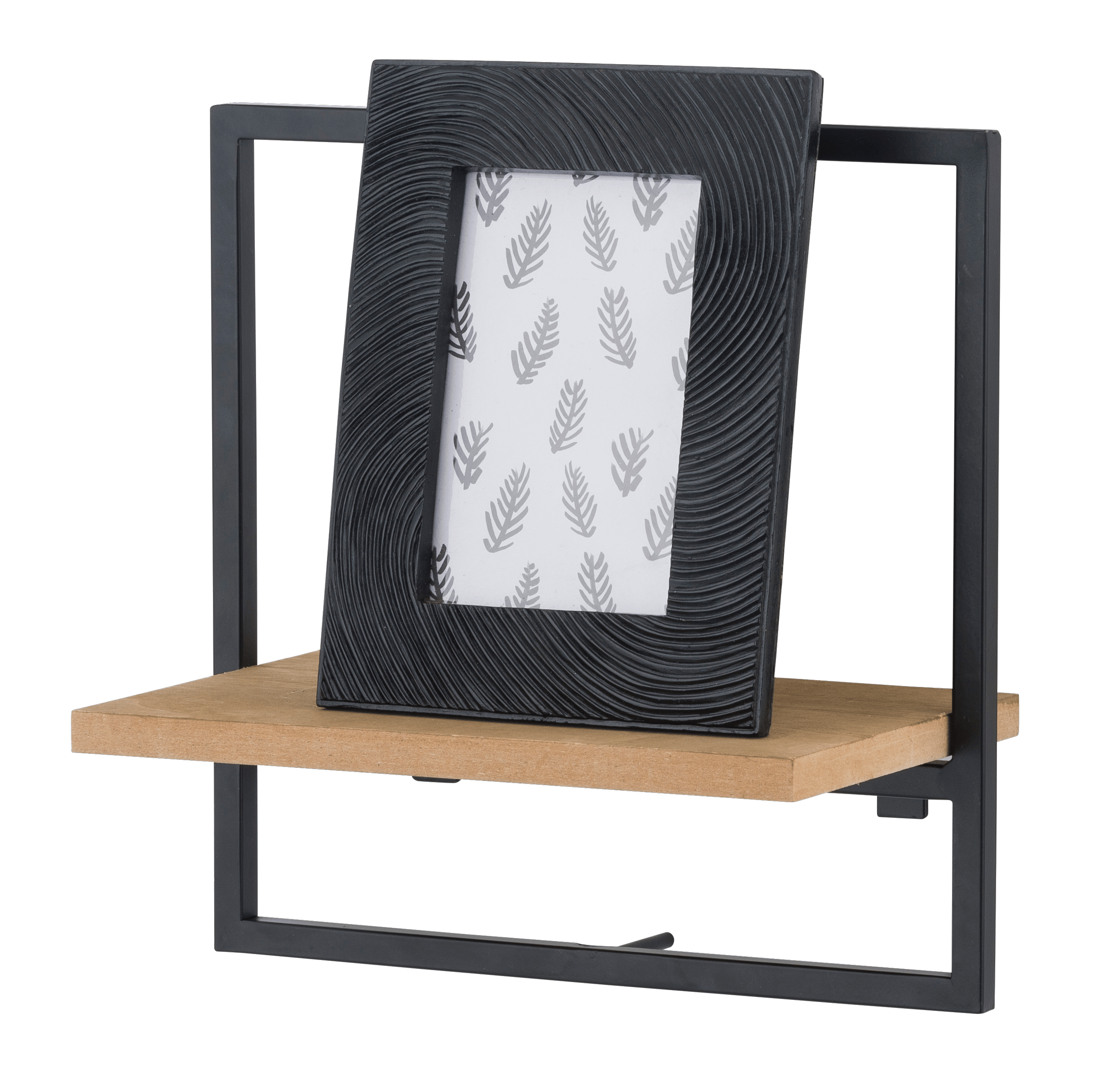 MIX&MATCH Hangrek zwart, naturelH 25 x B 25 x D 15 cm
