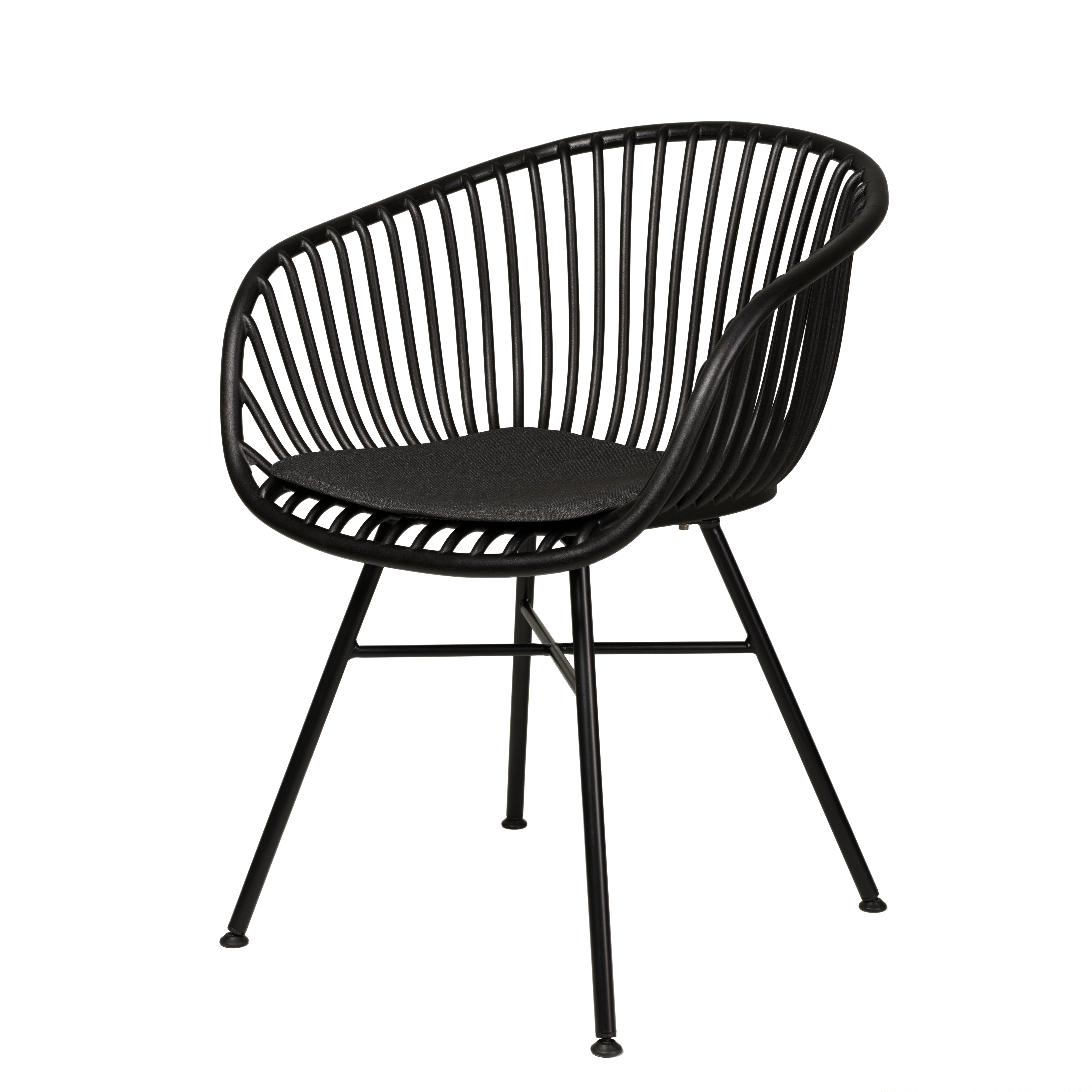 LOIC Stoel zwartH 79 x B 59,5 x D 56 cm