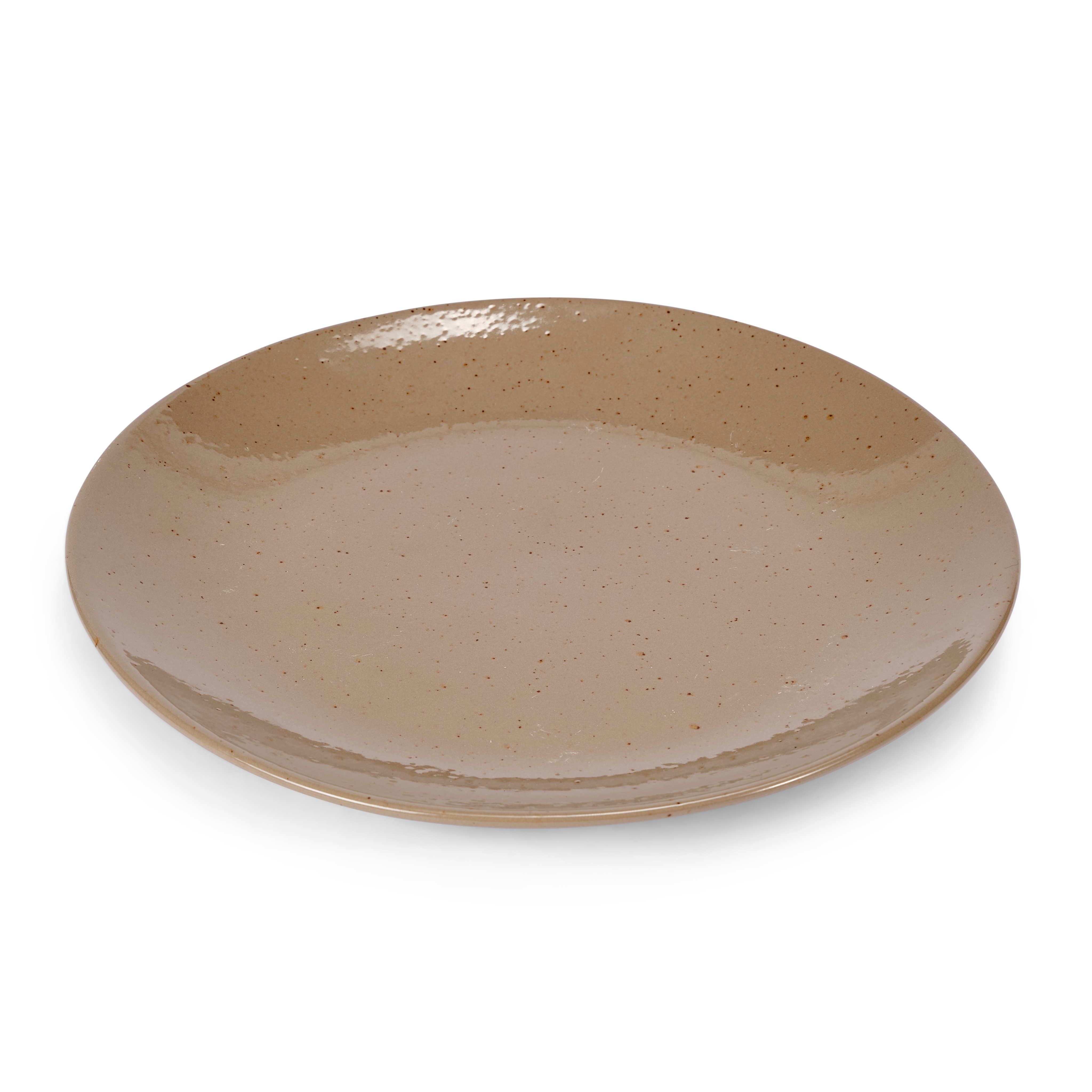 TERRA Bord taupe - set van 4 Ø 27 cm