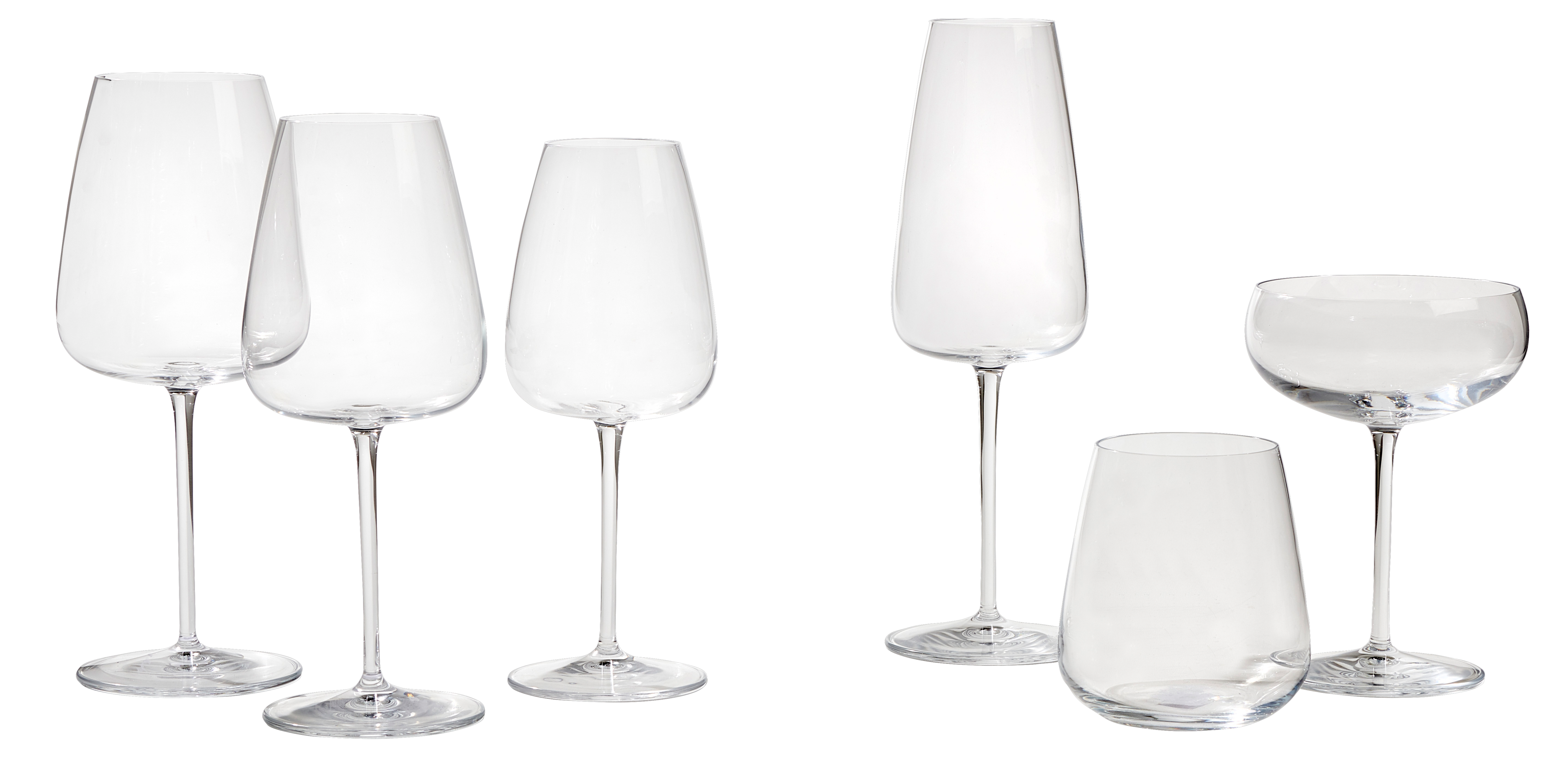 I MERA Glas 45 CL transparant - set van 6 H 9,9 cm - Ø 9,1 cm