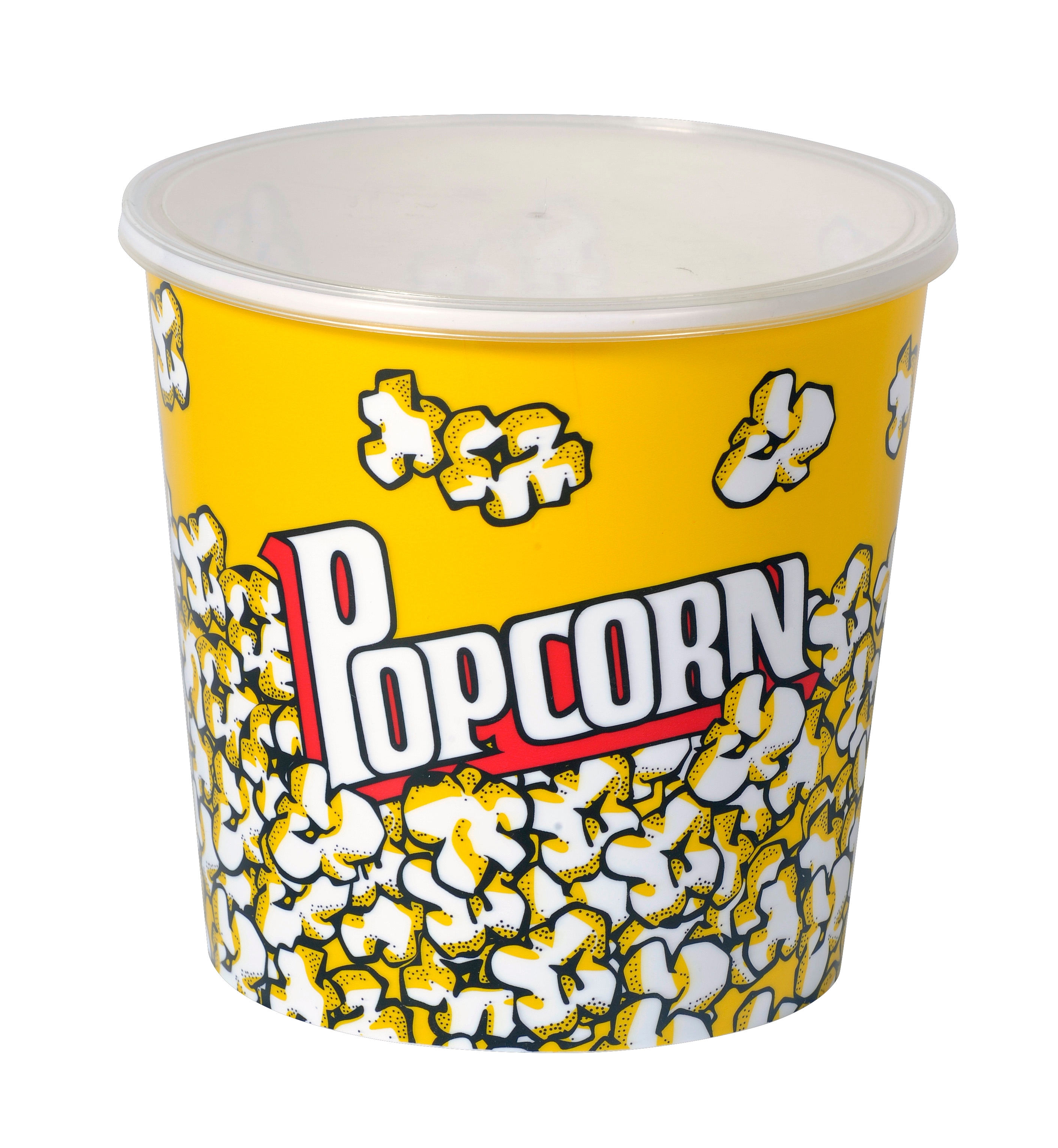 POPCORN Popcorn emmer met deksel multicolorH 20 cm - Ø 20 cm