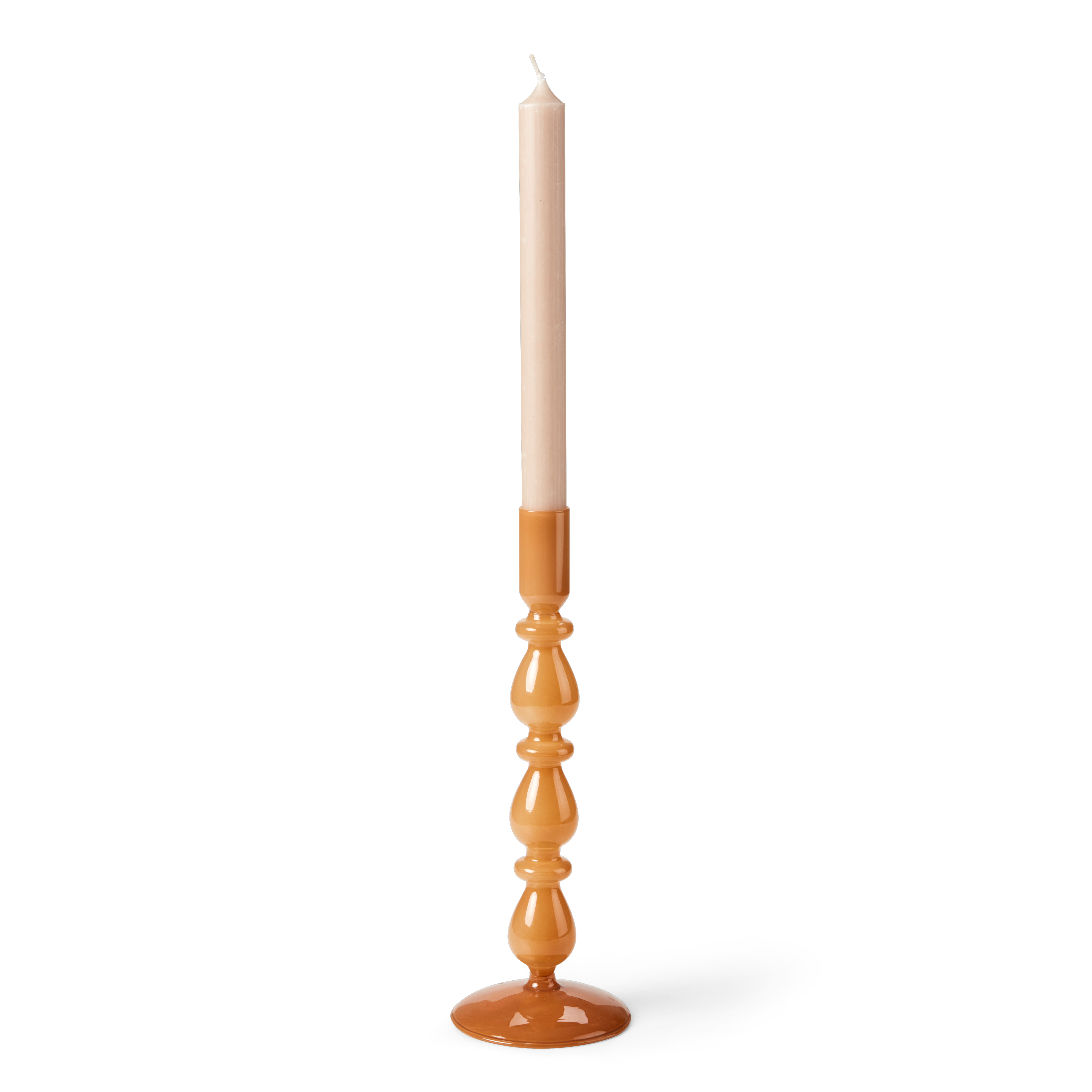 ISA Kandelaar bruin opaal bruinH 24,5 cm - Ø 9 cm