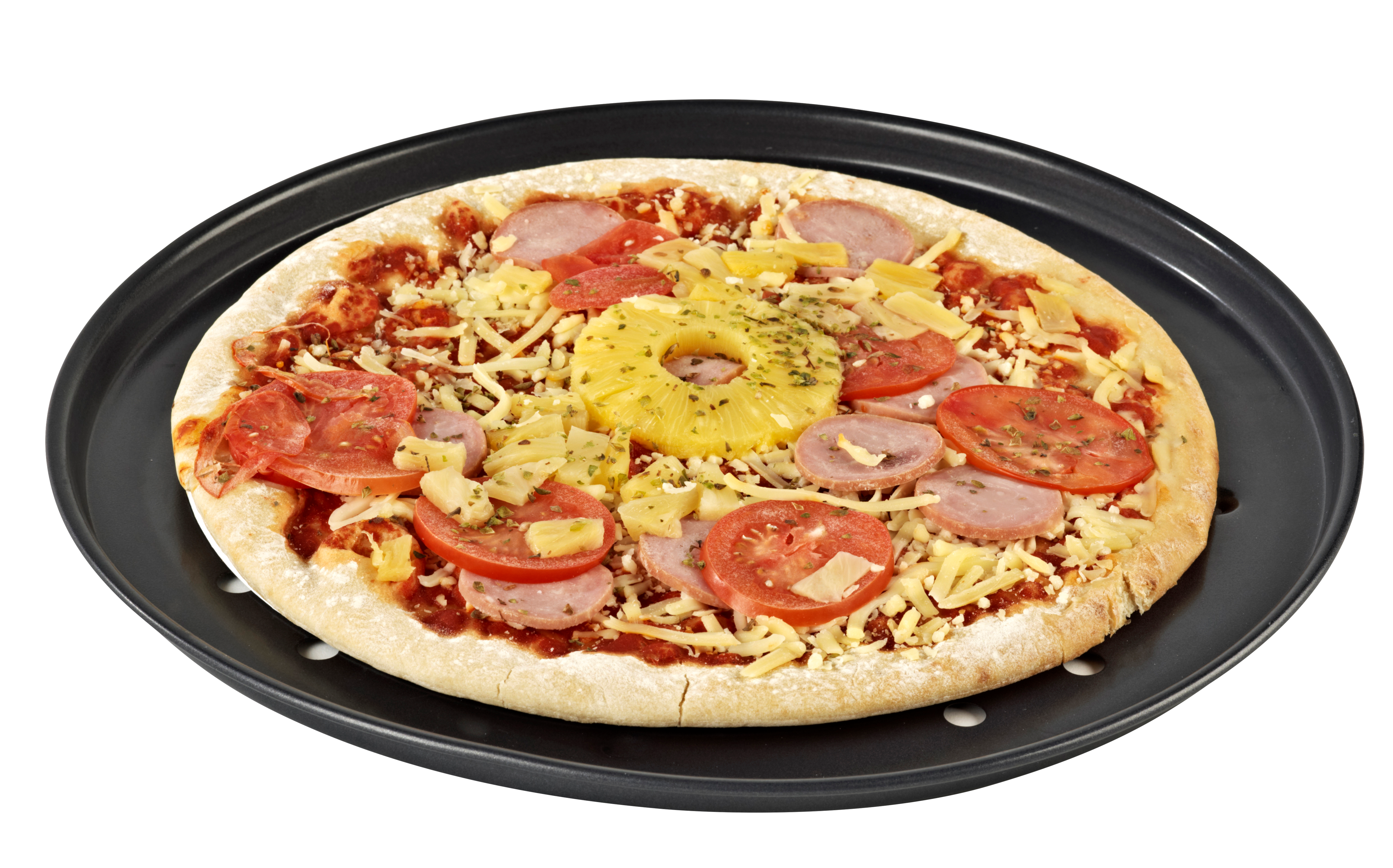 MARGARITHA Pizzabakplaat donkergrijsH 2 cm - Ø 33 cm