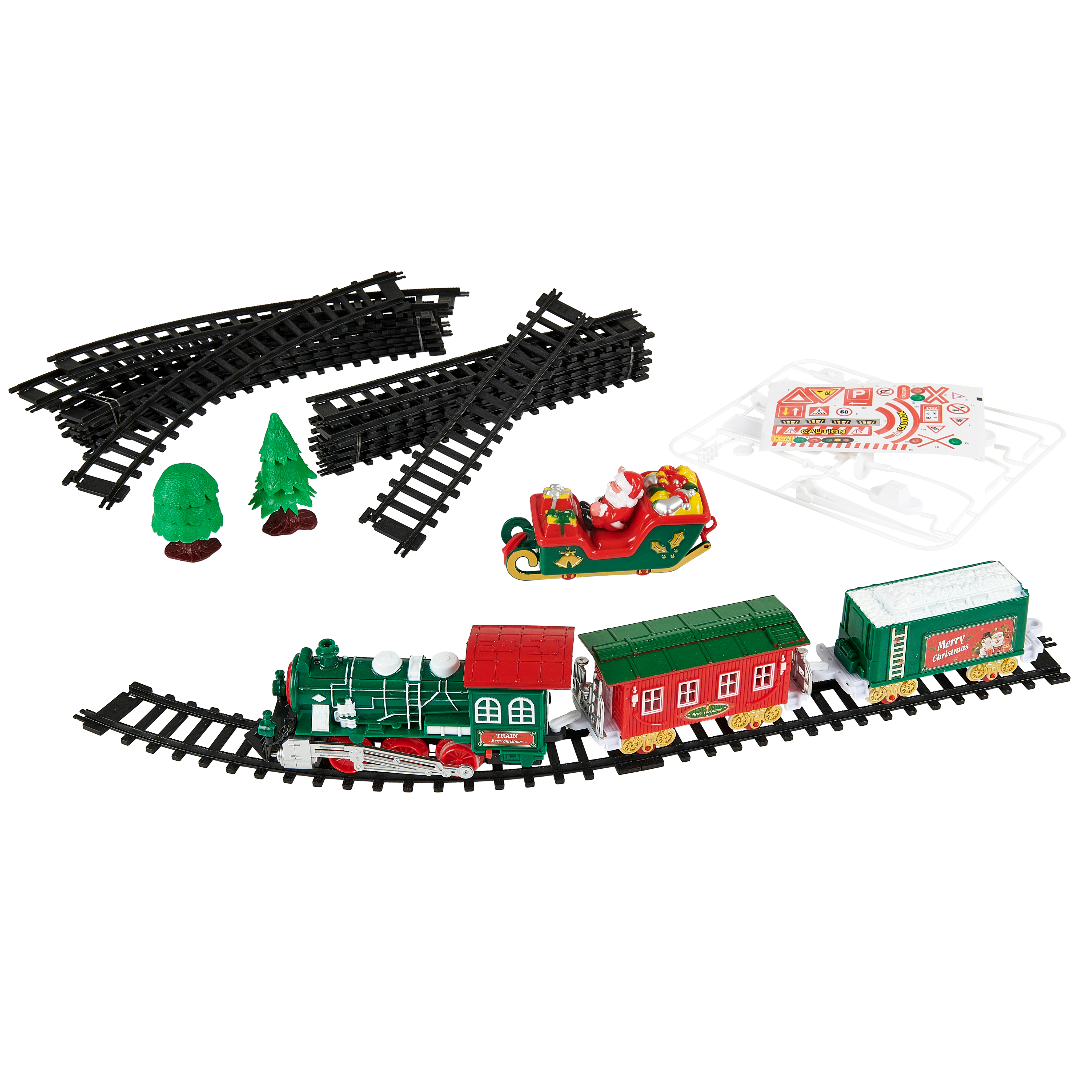 XMAS EXPRESS Treinset large multicolorH 38,5 x B 49 x D 6,5 cm - CASA