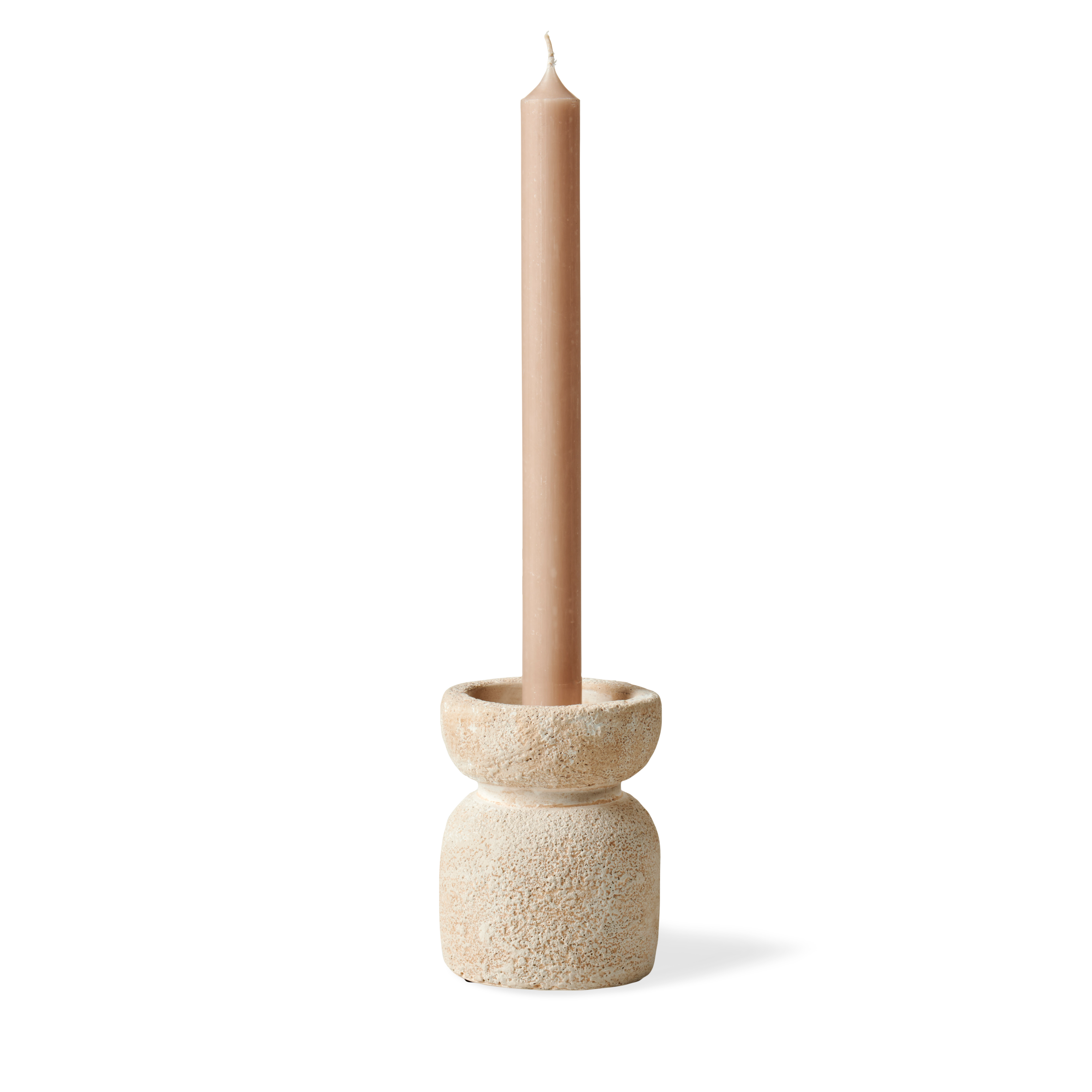 FLINT Kaarsenhouder gebroken witH 10 cm - Ø 8 cm