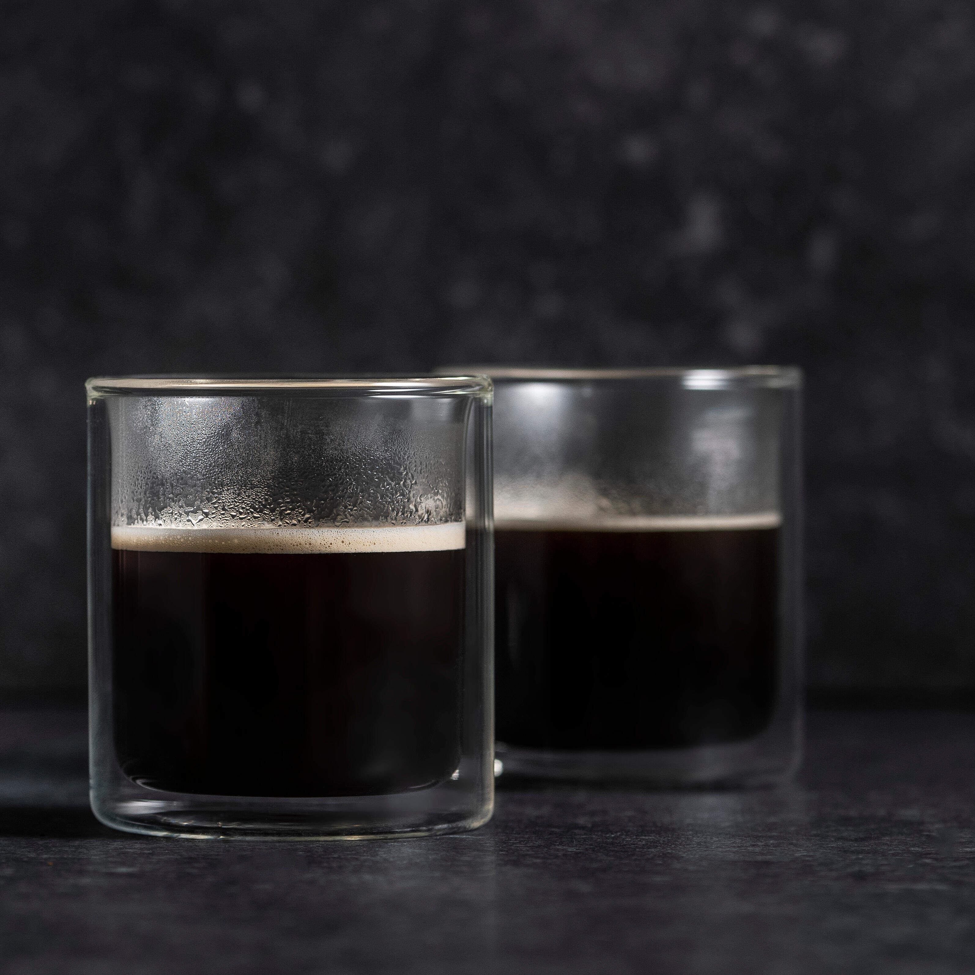 RELAX Dubbelwandig glas set van 2 24,5 CL transparantH 8,5 cm - Ø 7,5 cm