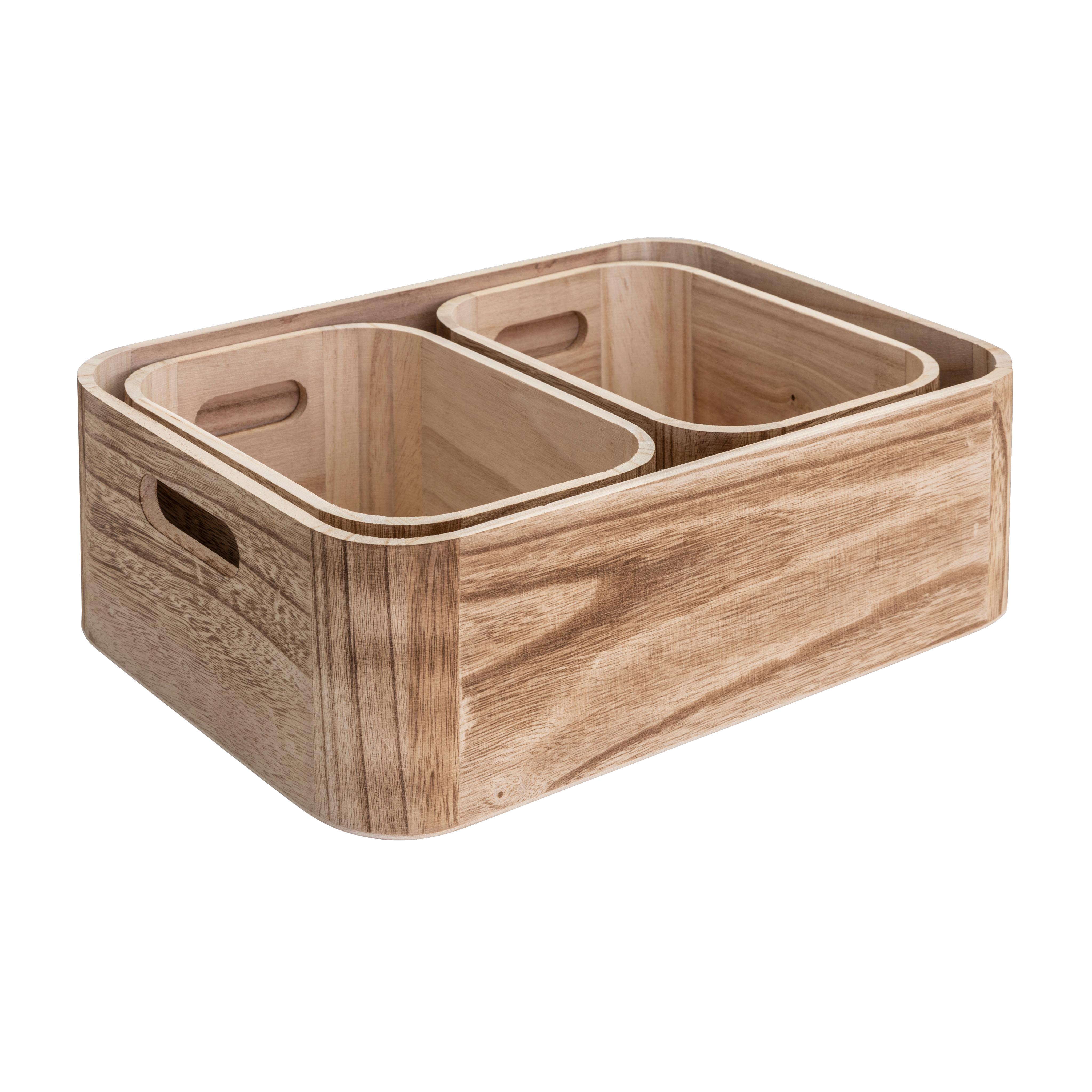 LIGNO Kratje naturelH 11 x B 15,5 x D 22,5 cm