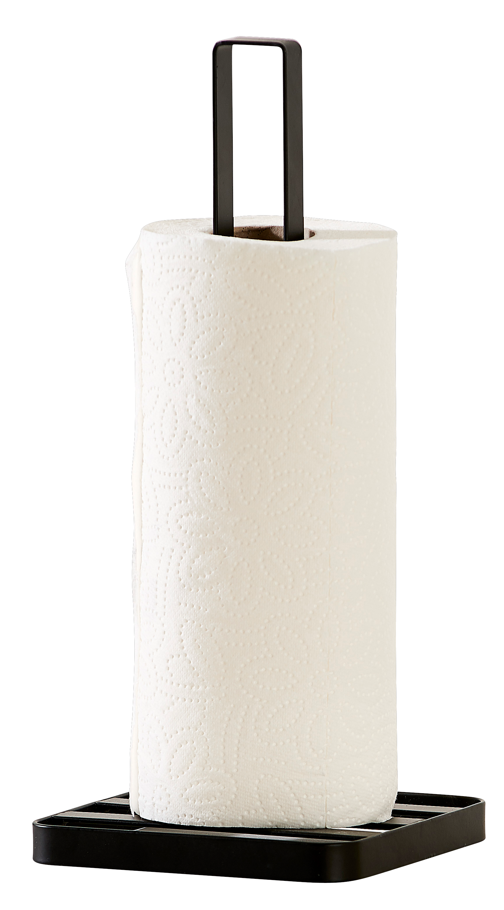 INDUSTRIA Keukenrolhouder zwartH 32 x B 14 x D 14 cm - CASA