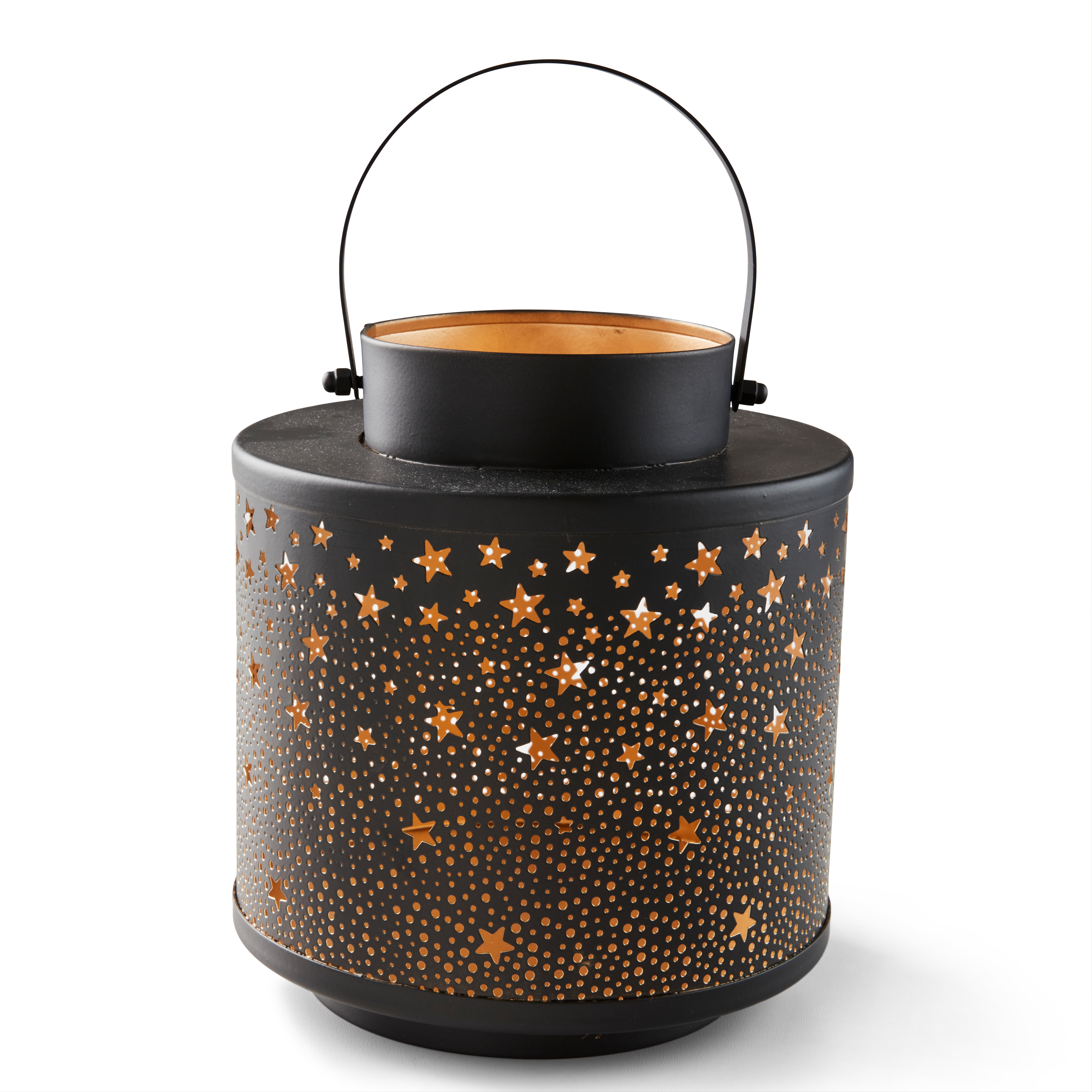 ESTRELLA Lantaarn zwartH 22 cm - Ø 19 cm