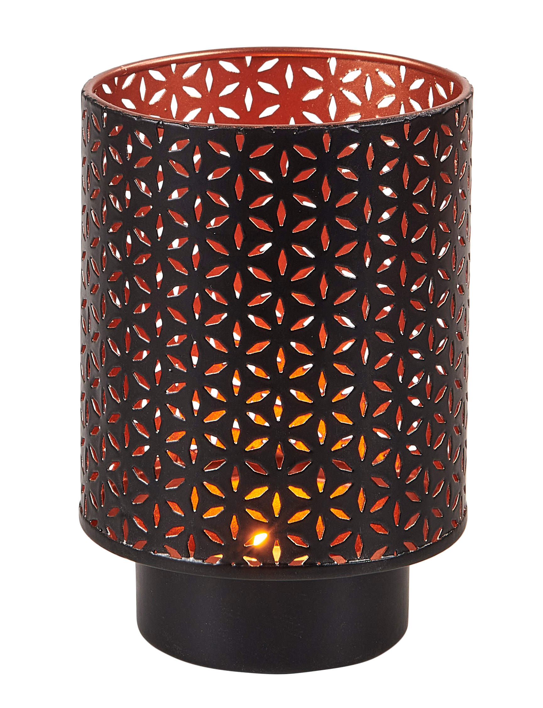DESIGN Partylight zwart, koperH 13 cm - Ø 9 cm