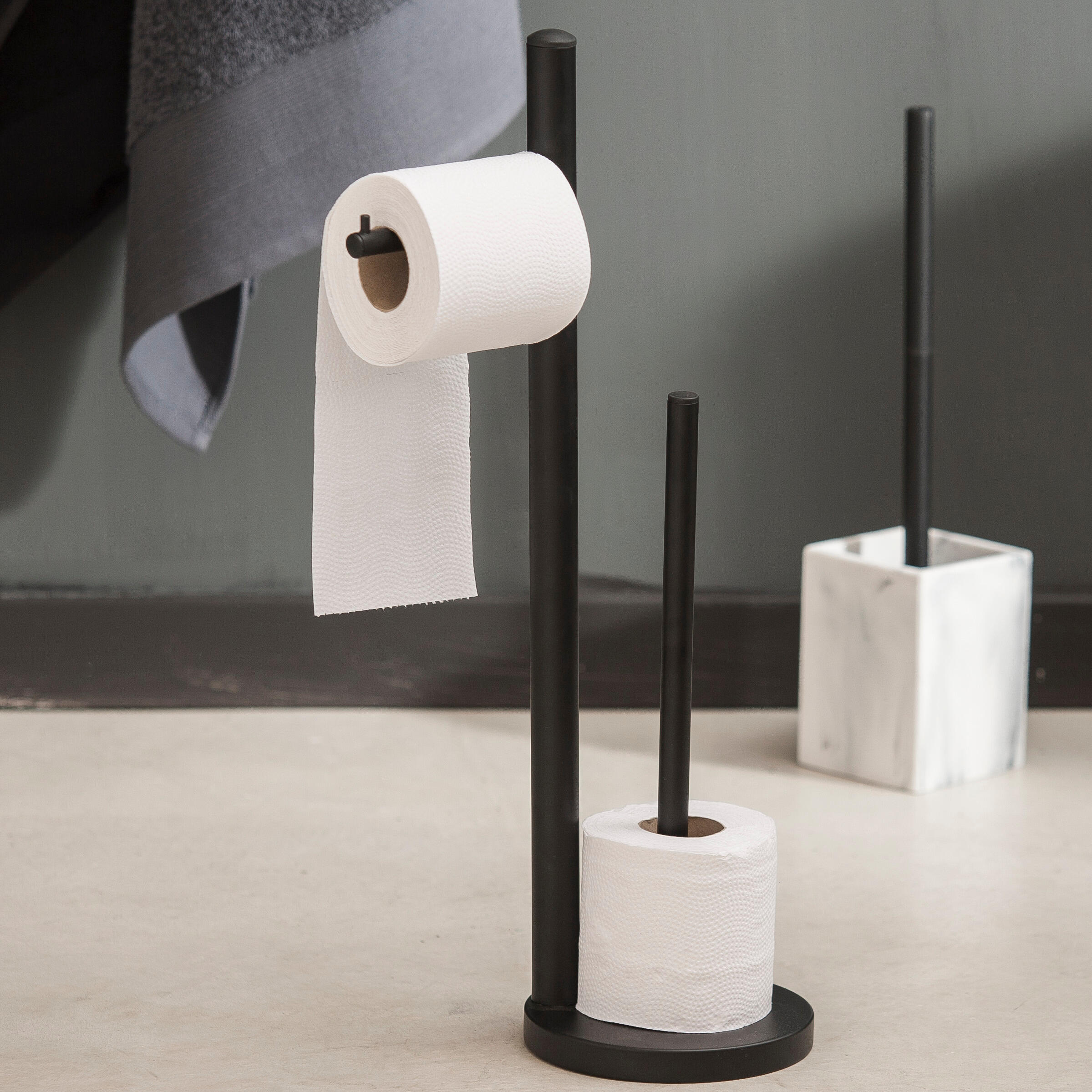 SHADOW Toiletorganizer zwartH 50 cm - Ø 15 cm