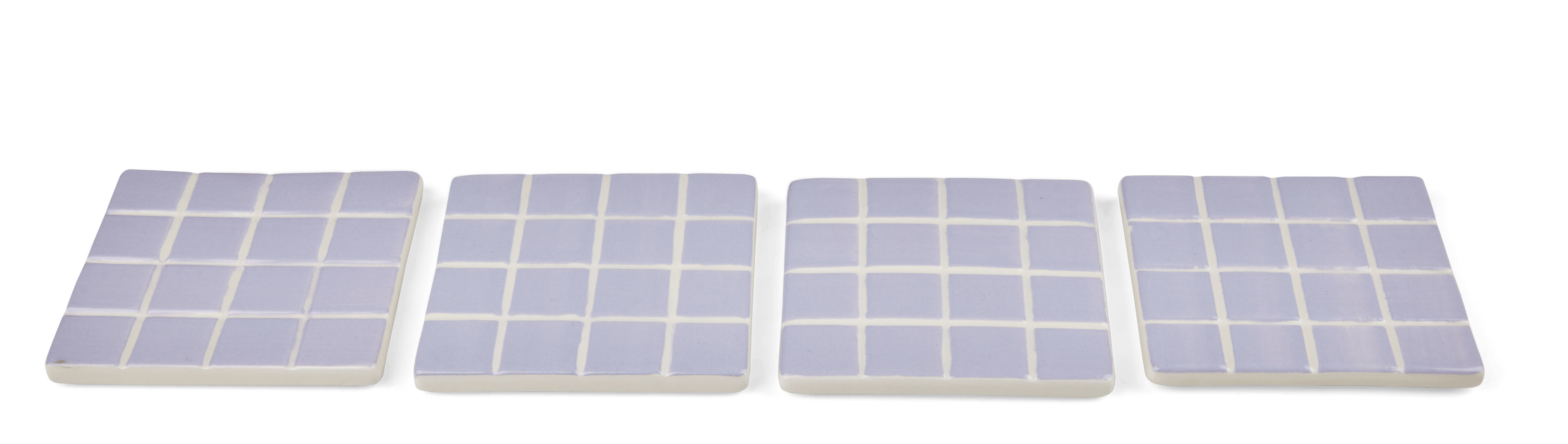 MOZAIK Glasonderzetters set van 4 lichtpaarsH 10 x B 10 x D 0,6 cm