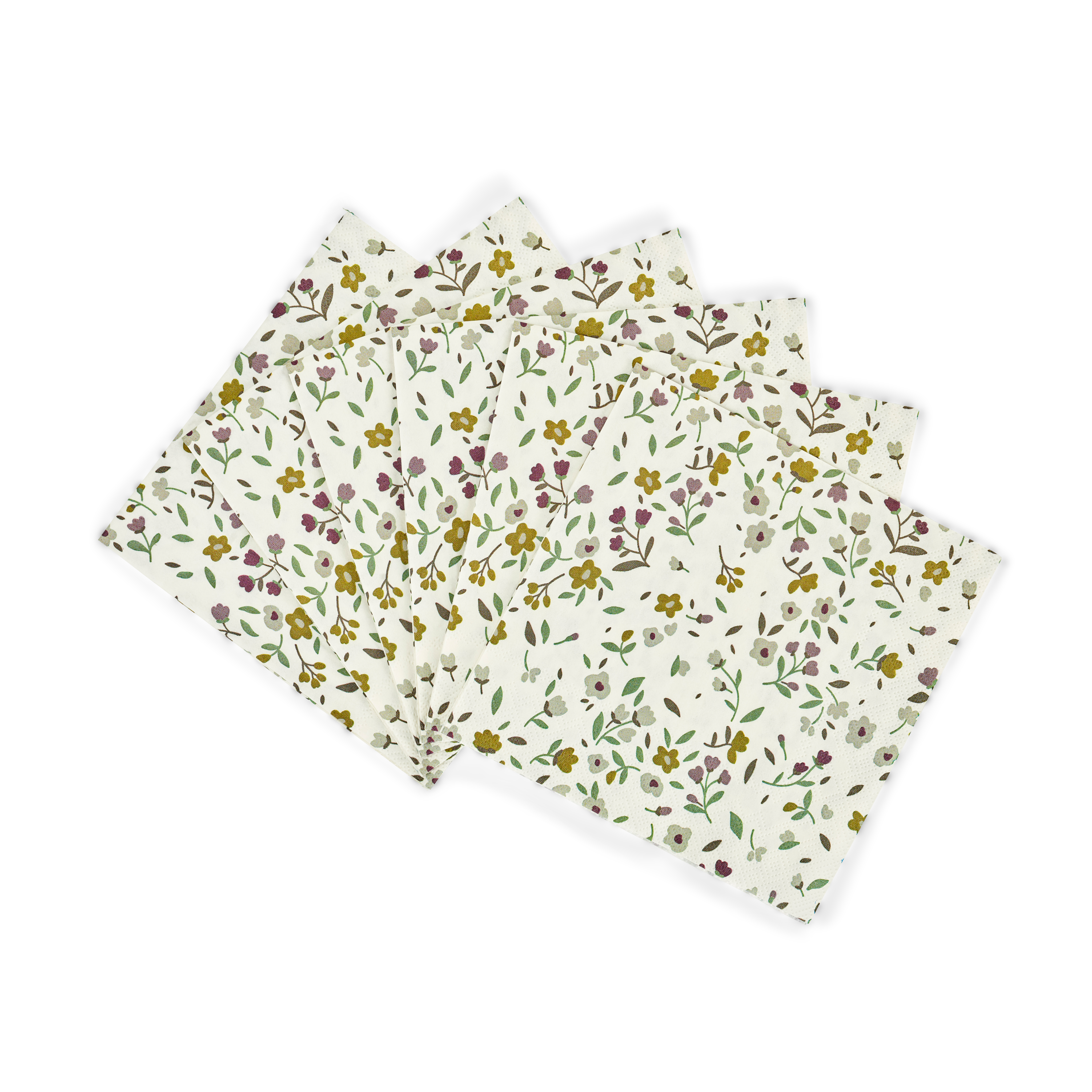 AURELLE Set van 20 servetten multicolorB 25 x L 25 cm