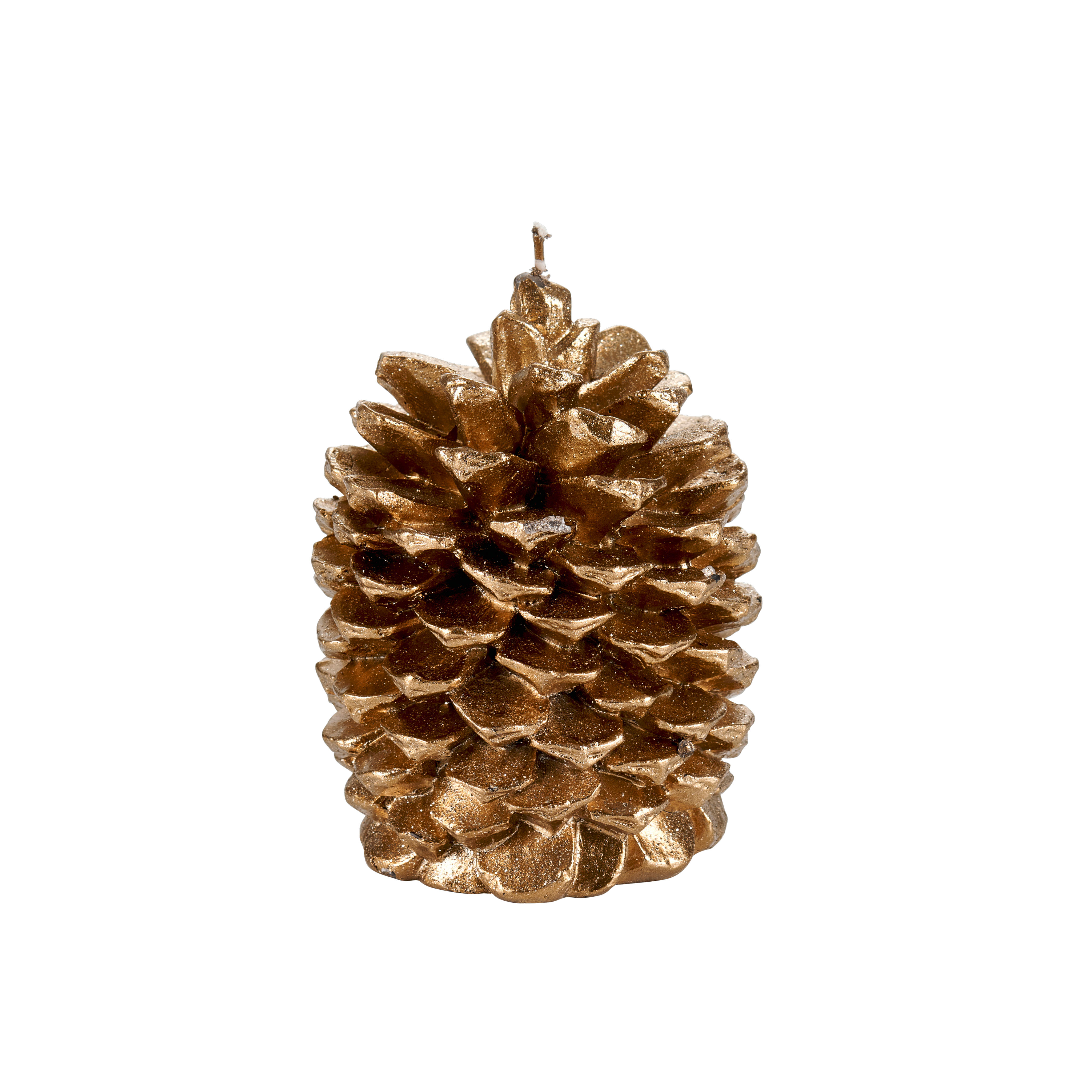 CONE Kaars goudH 9,5 cm - Ø 7 cm