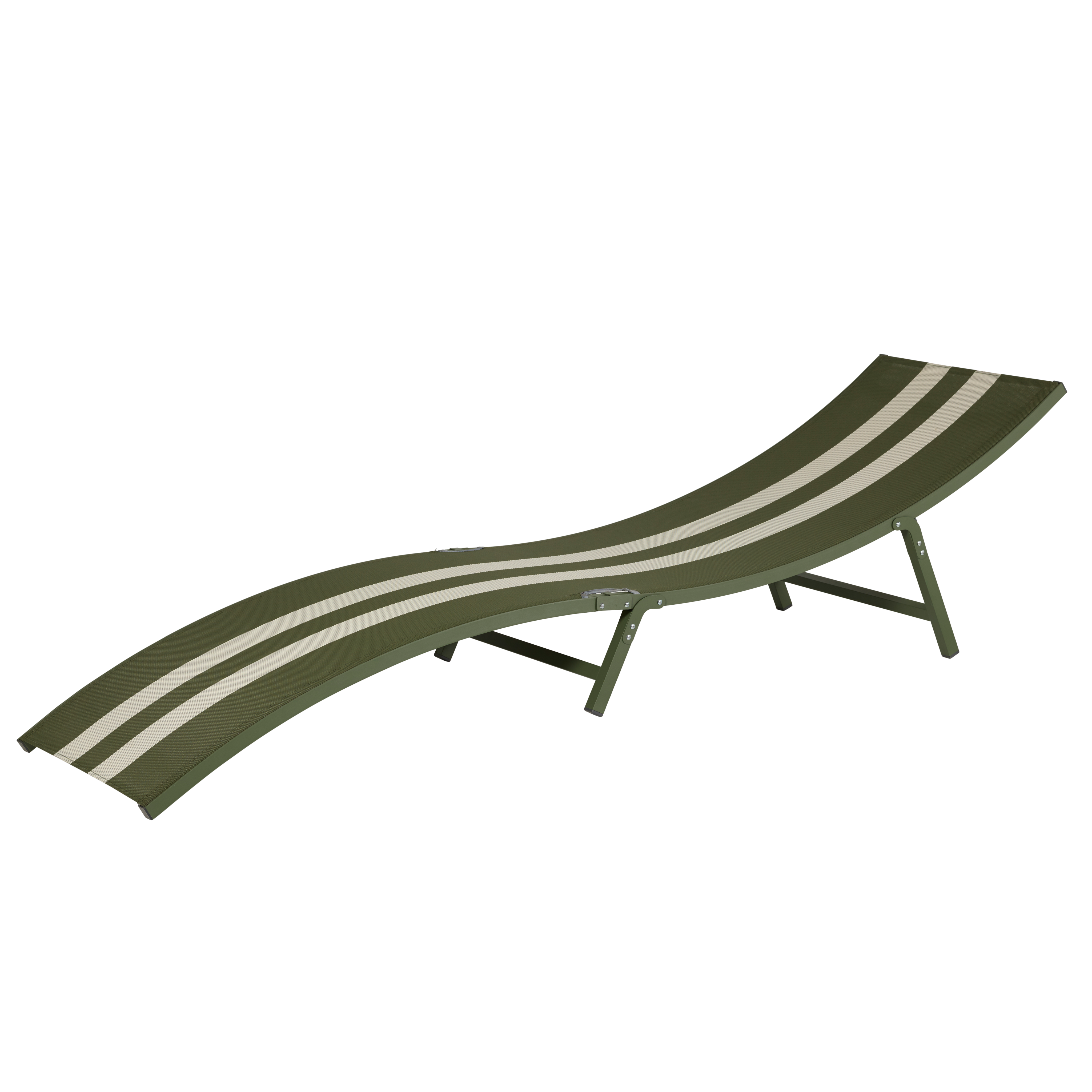 SILVES Ligbed kakiH 50 x B 55 x L 199 cm