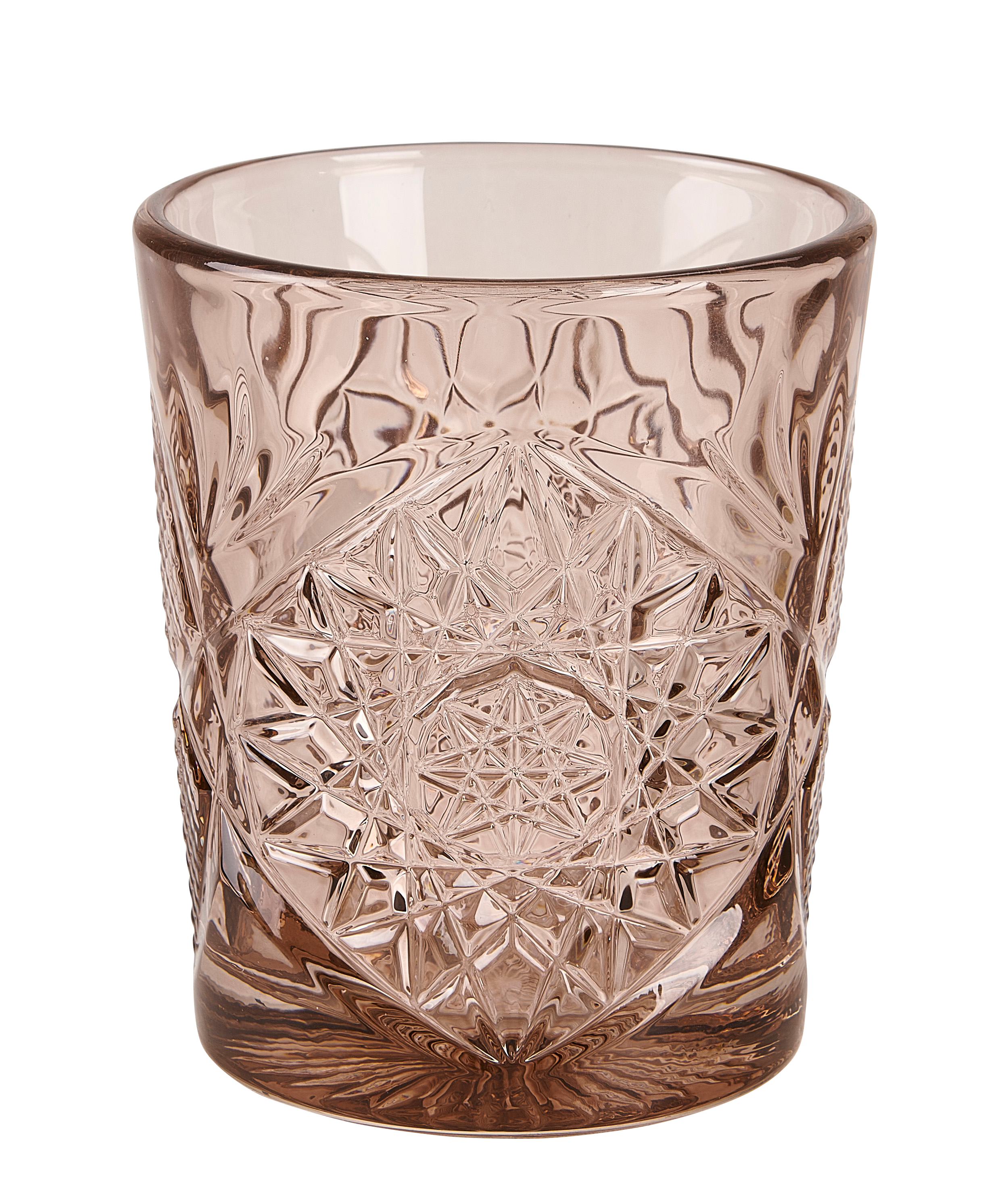 HOBSTAR Glas 35 CL roze - set van 6 H 10,3 cm - Ø 8,9 cm