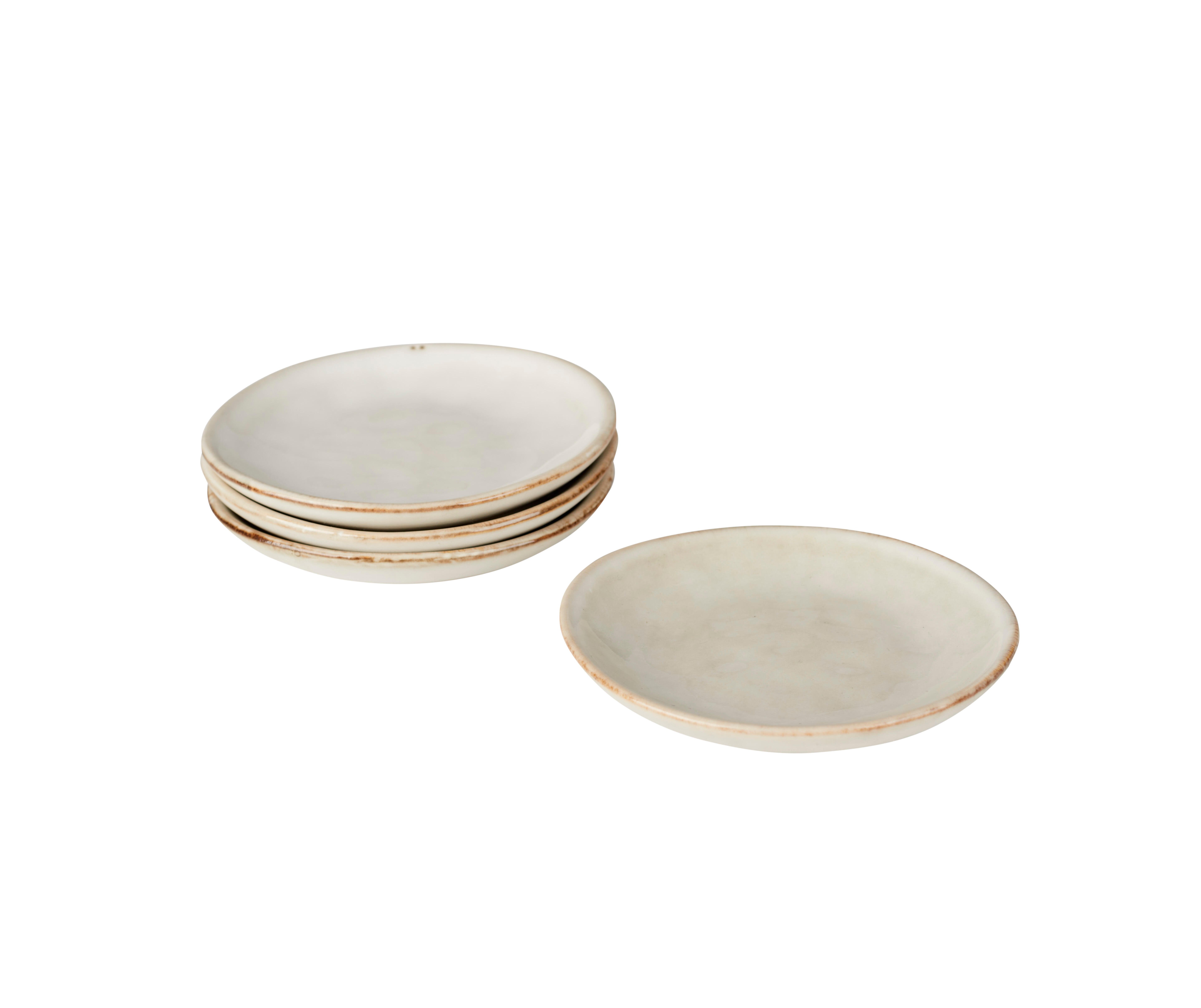 EARTH MARL bord setSet 4-delig crème