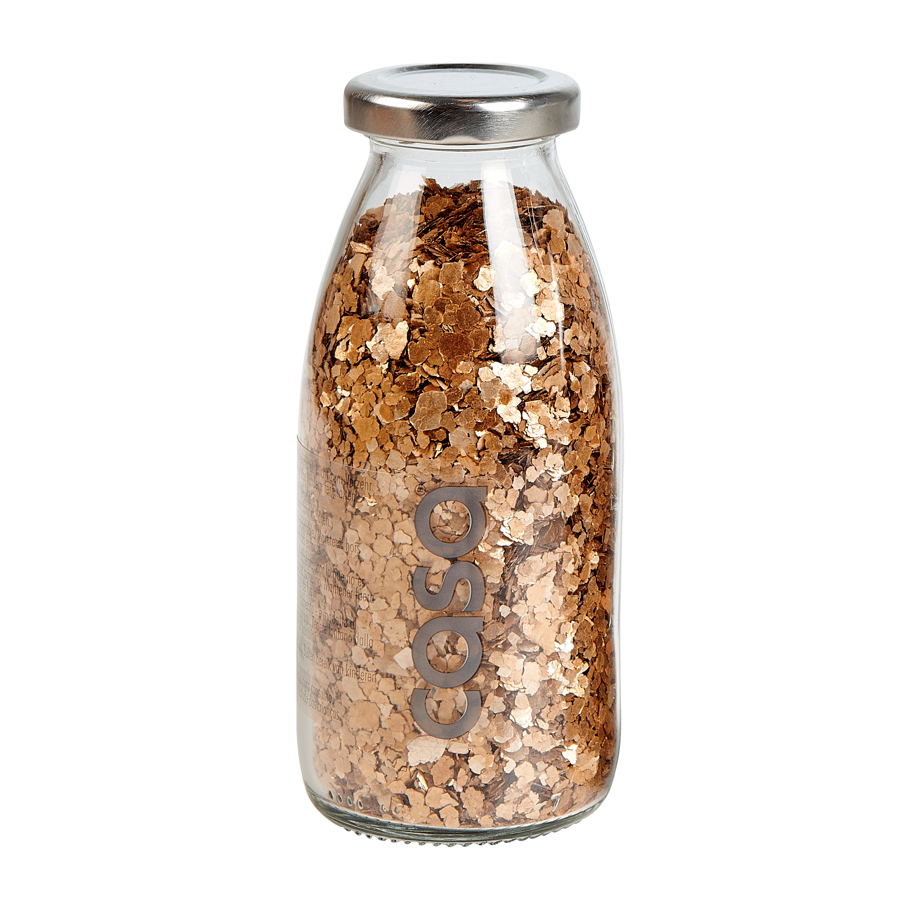 FLAKES Strooideco goudH 13 cm - Ø 5 cm