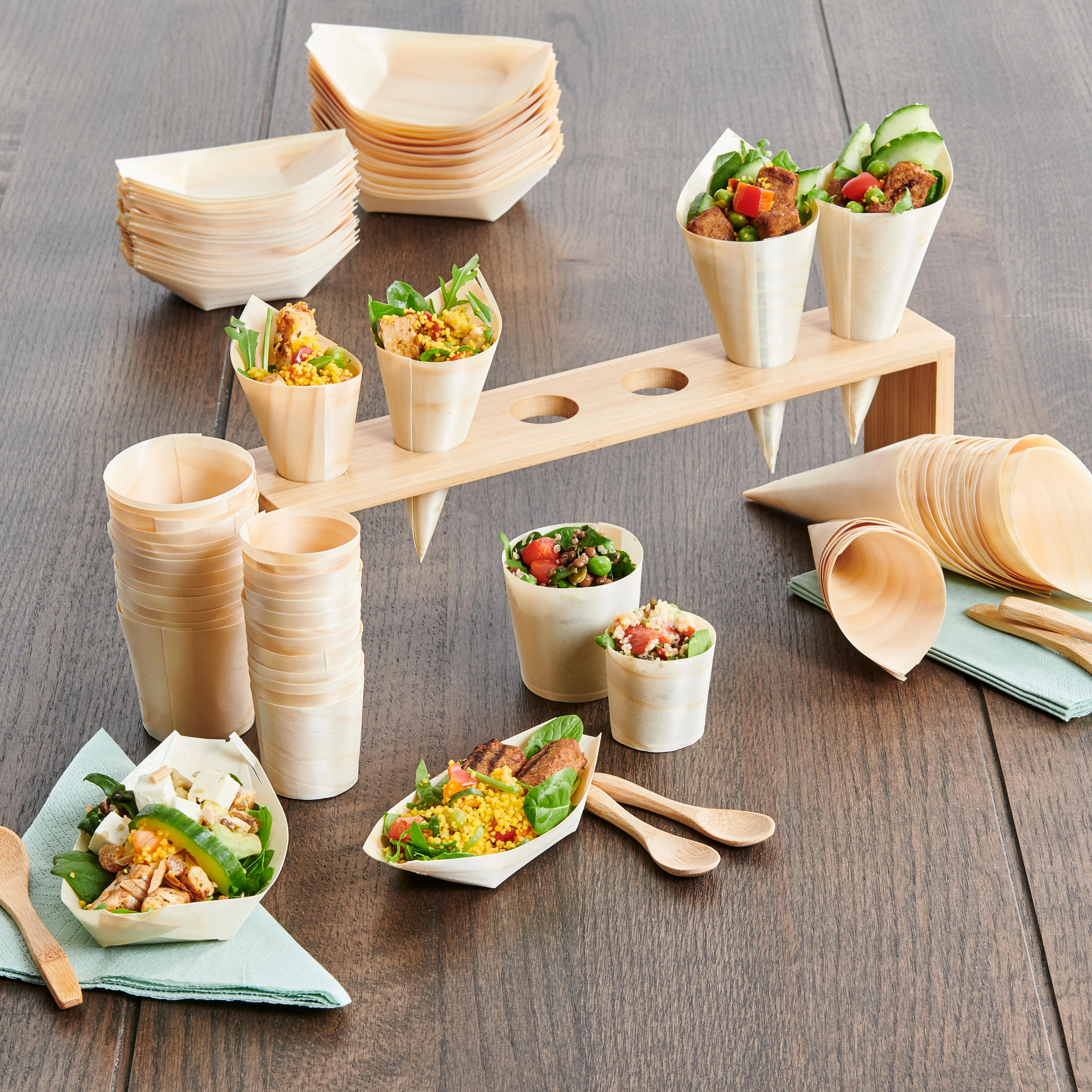 APERO ECO Puntzakjes set van 20 naturelH 12,5 cm