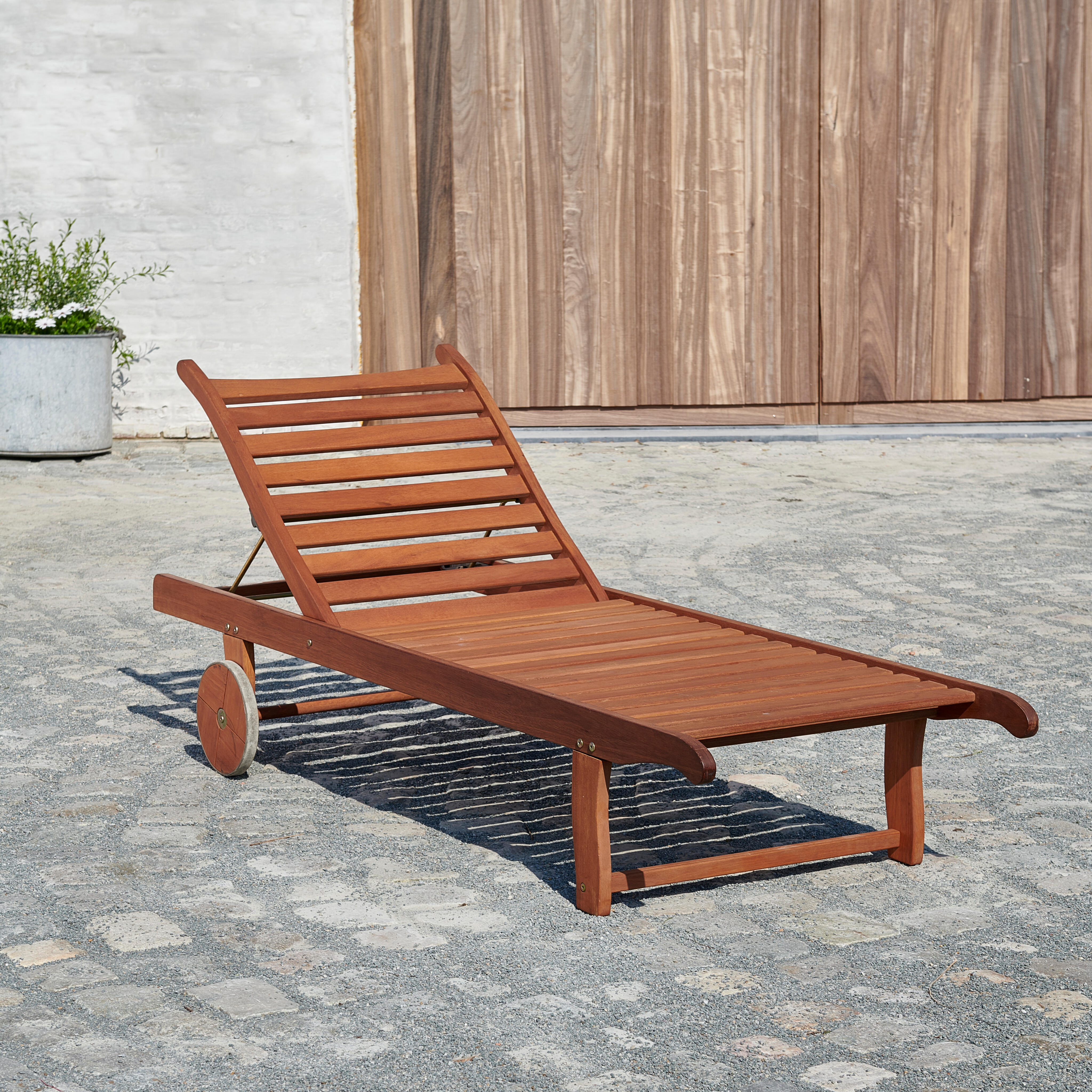 SUN Ligbed naturelH 82 x B 70 x L 190 cm