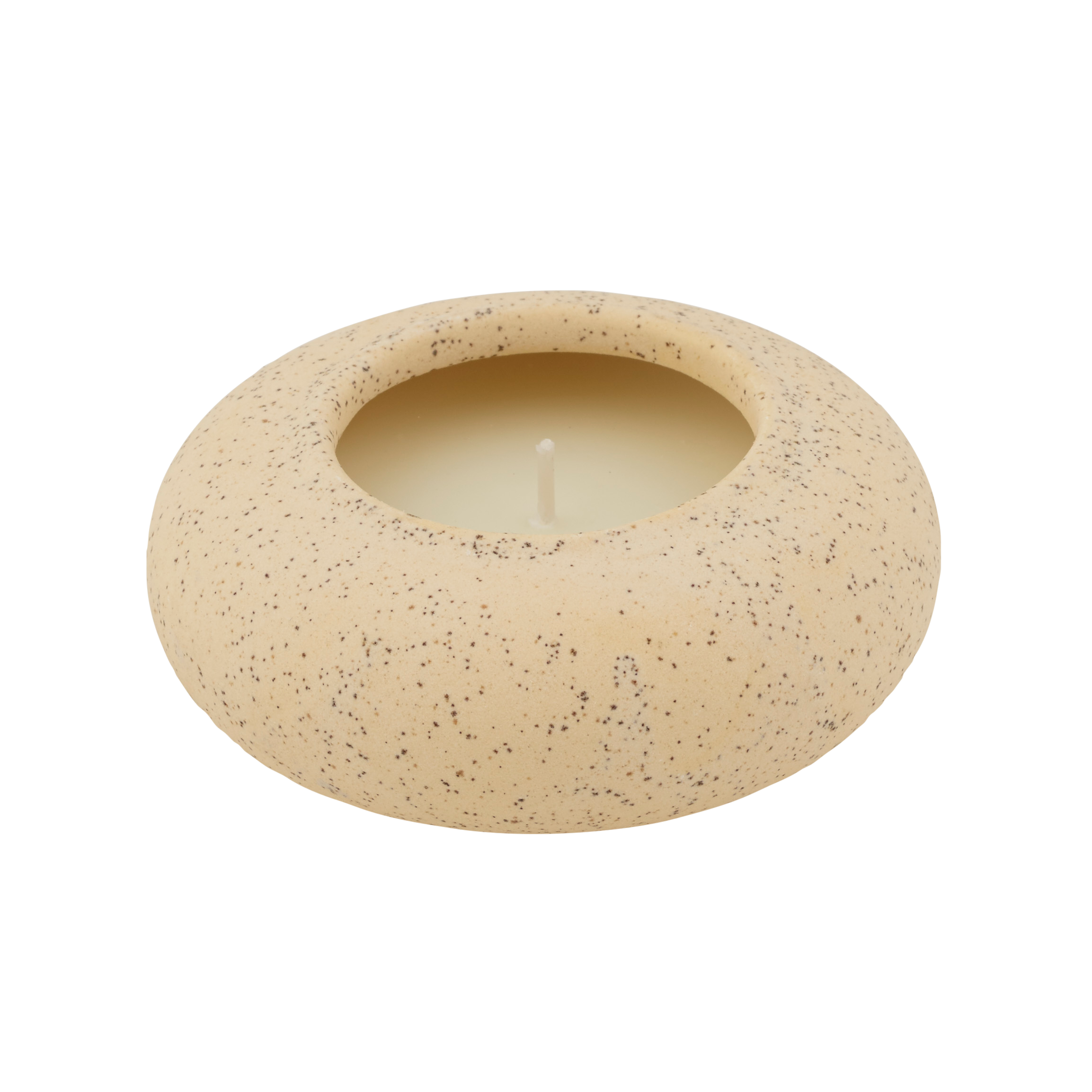 ALBA Kaars naturelH 4 cm - Ø 9,1 cm