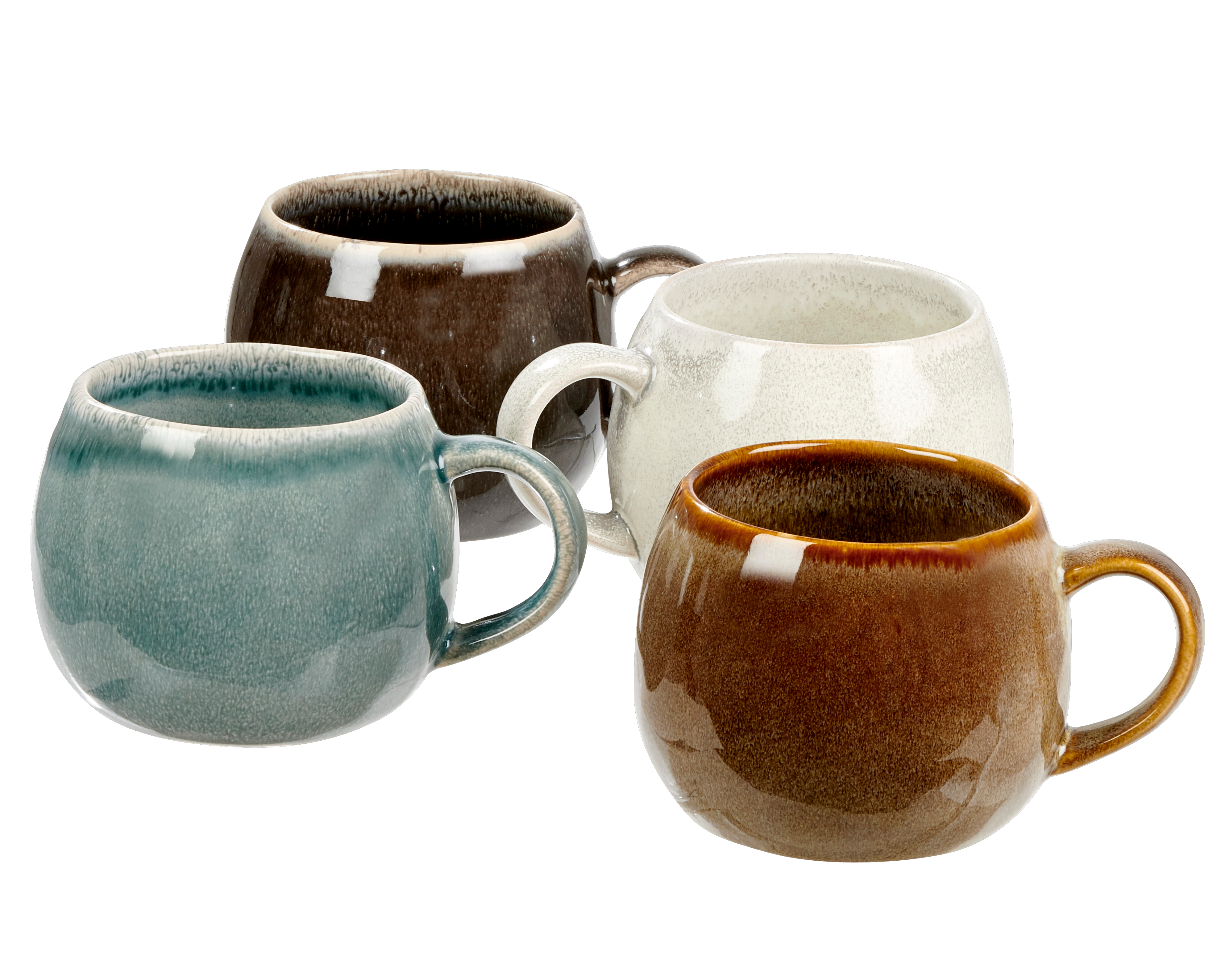 COZY Mok 48 CL bruin - set van 4 H 11 cm - Ø 8,5 cm