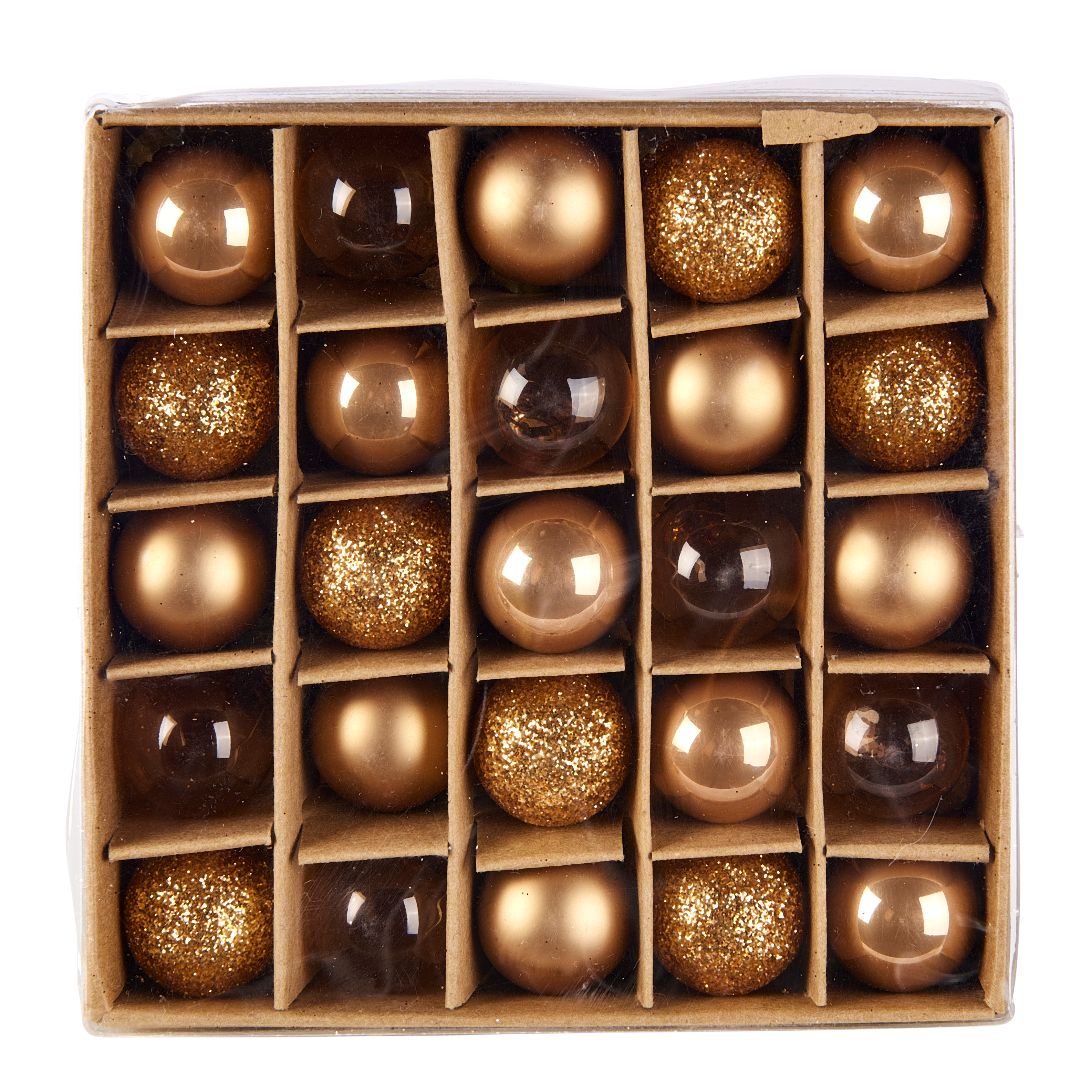 BRONZE Ballen set van 25 bronsØ 2 cm