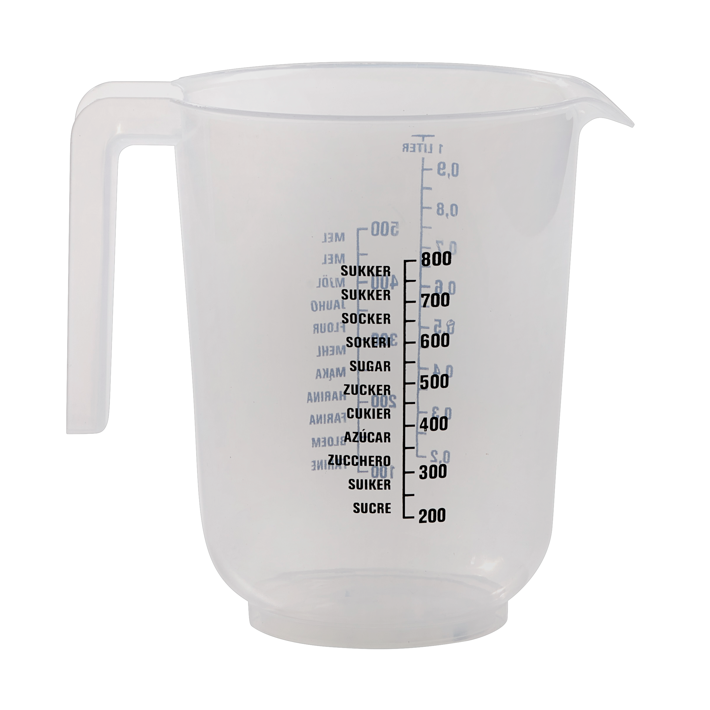 BASIC Maatbeker 1L transparantH 15,5 cm - Ø 7,5 cm