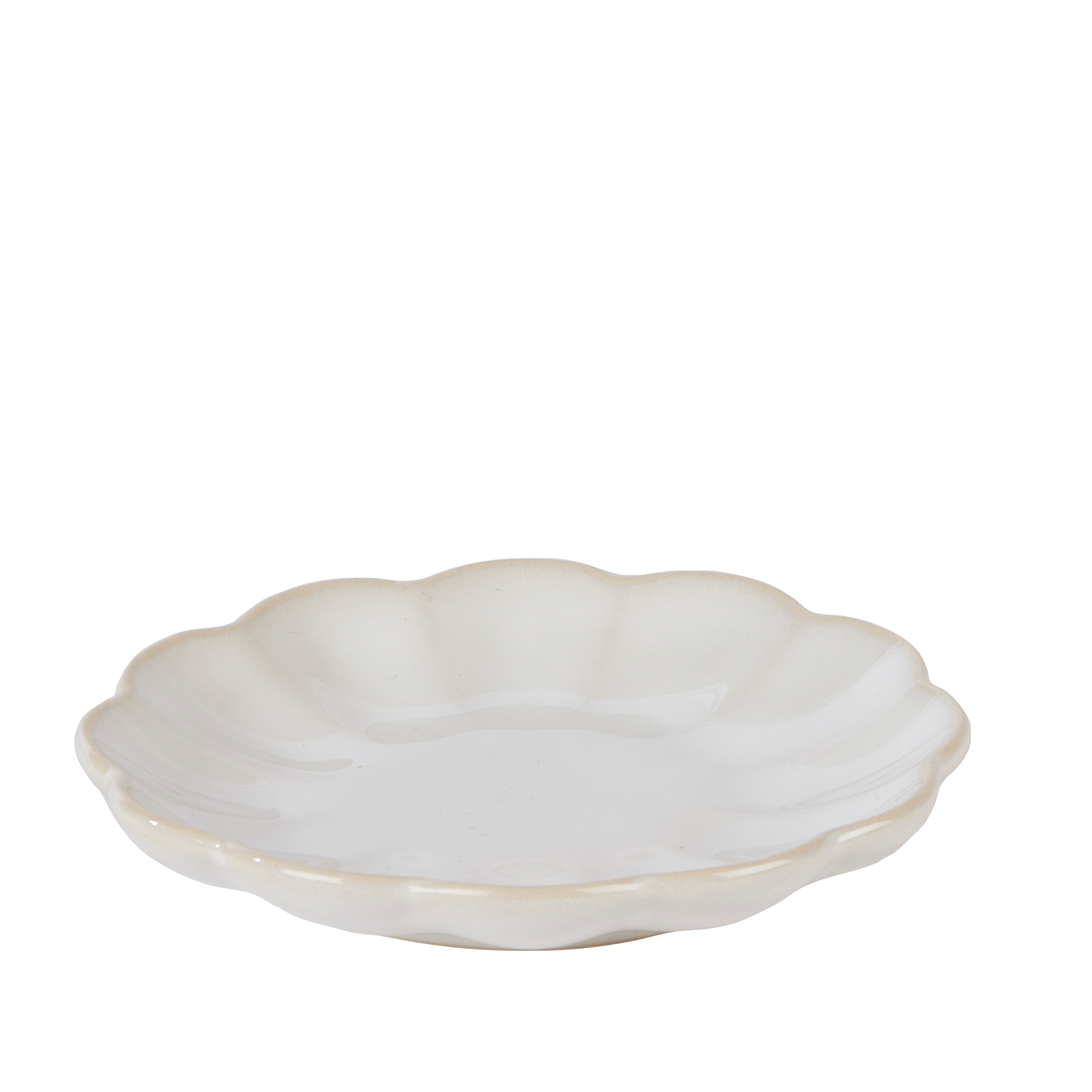 DAHLIA Bord wit - set van 4 Ø 11,5 cm