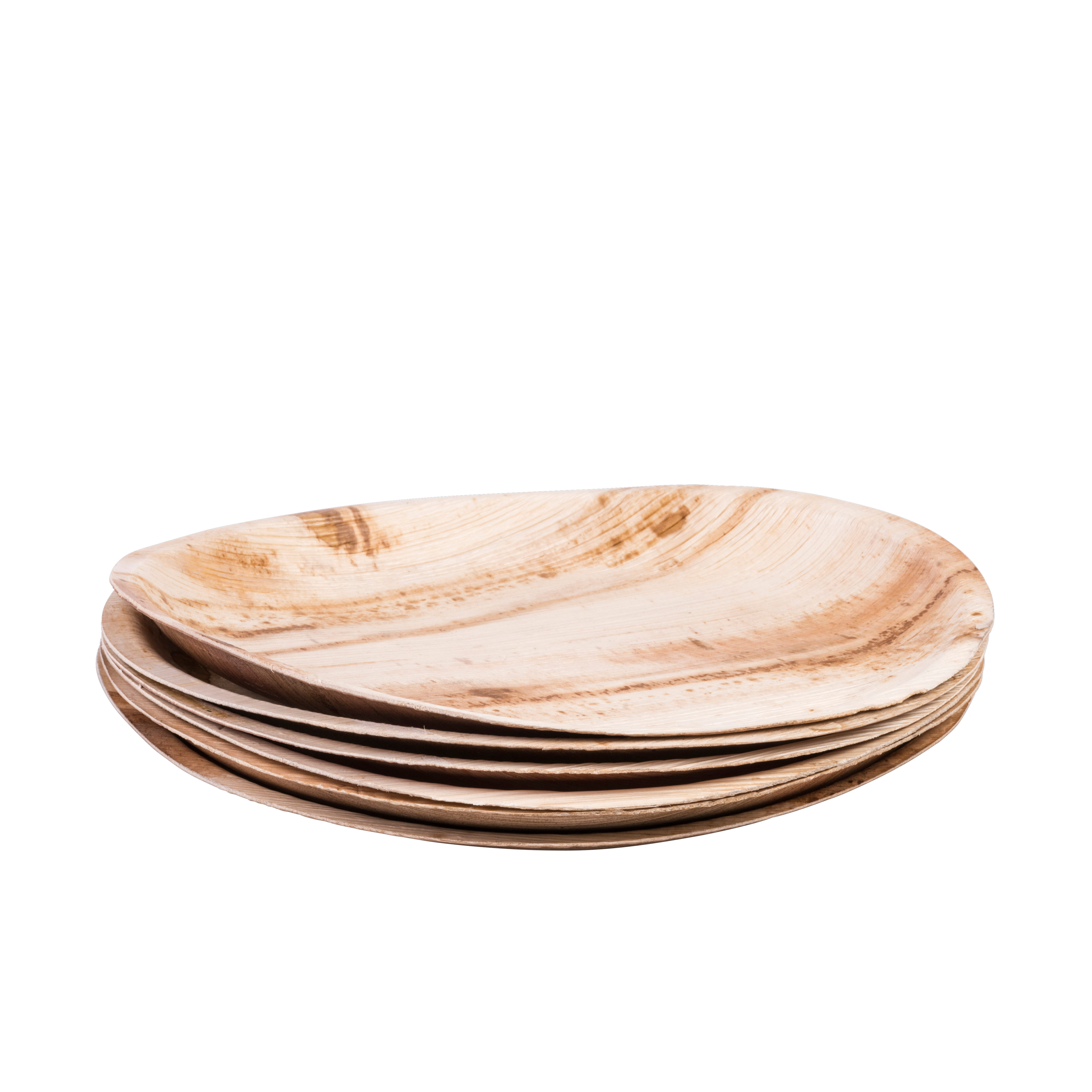 ARECA LEAF Borden set van 6 naturelØ 25,5 cm