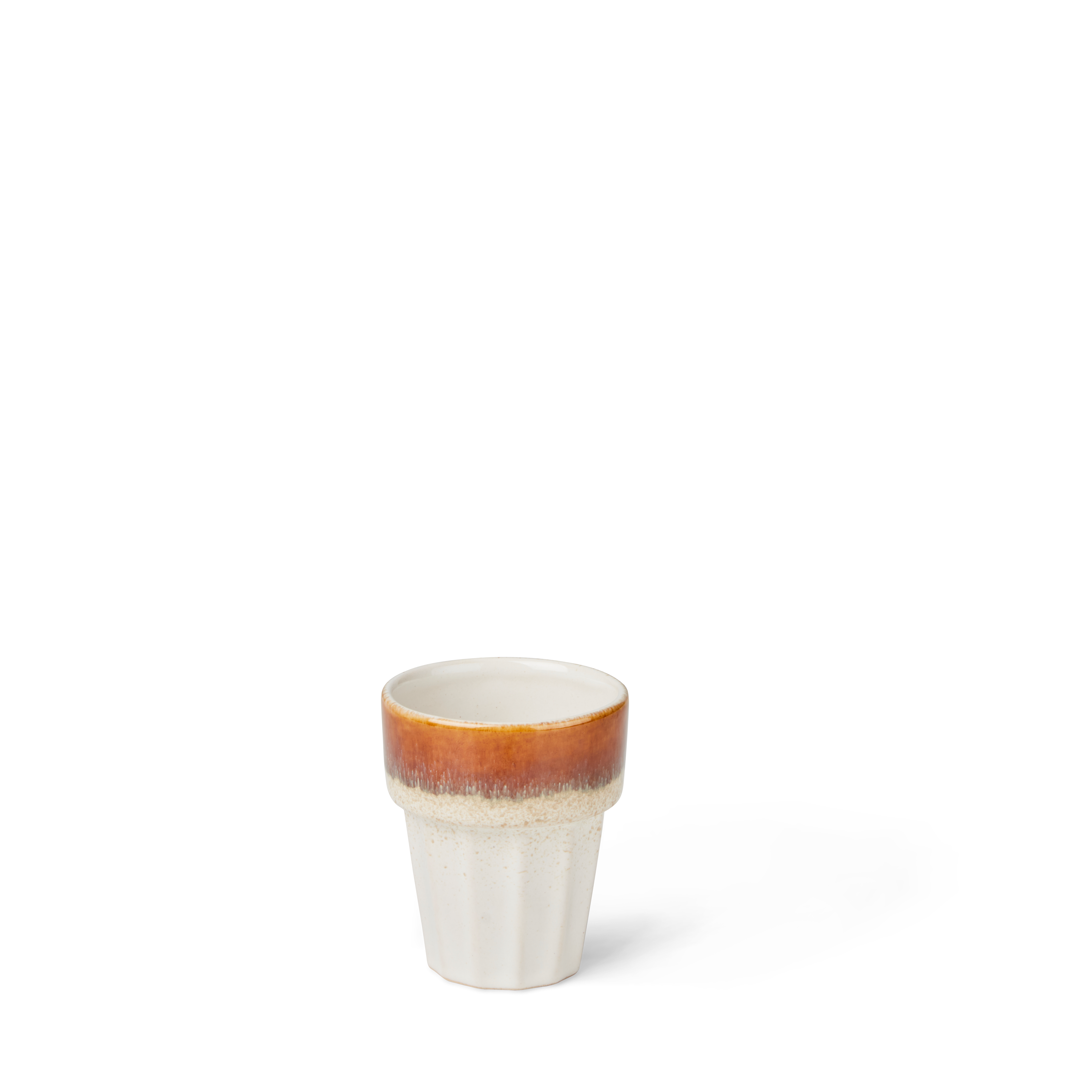 BLEND WHITE Mok 10 CL wit - set van 4 H 7 cm - Ø 6 cm