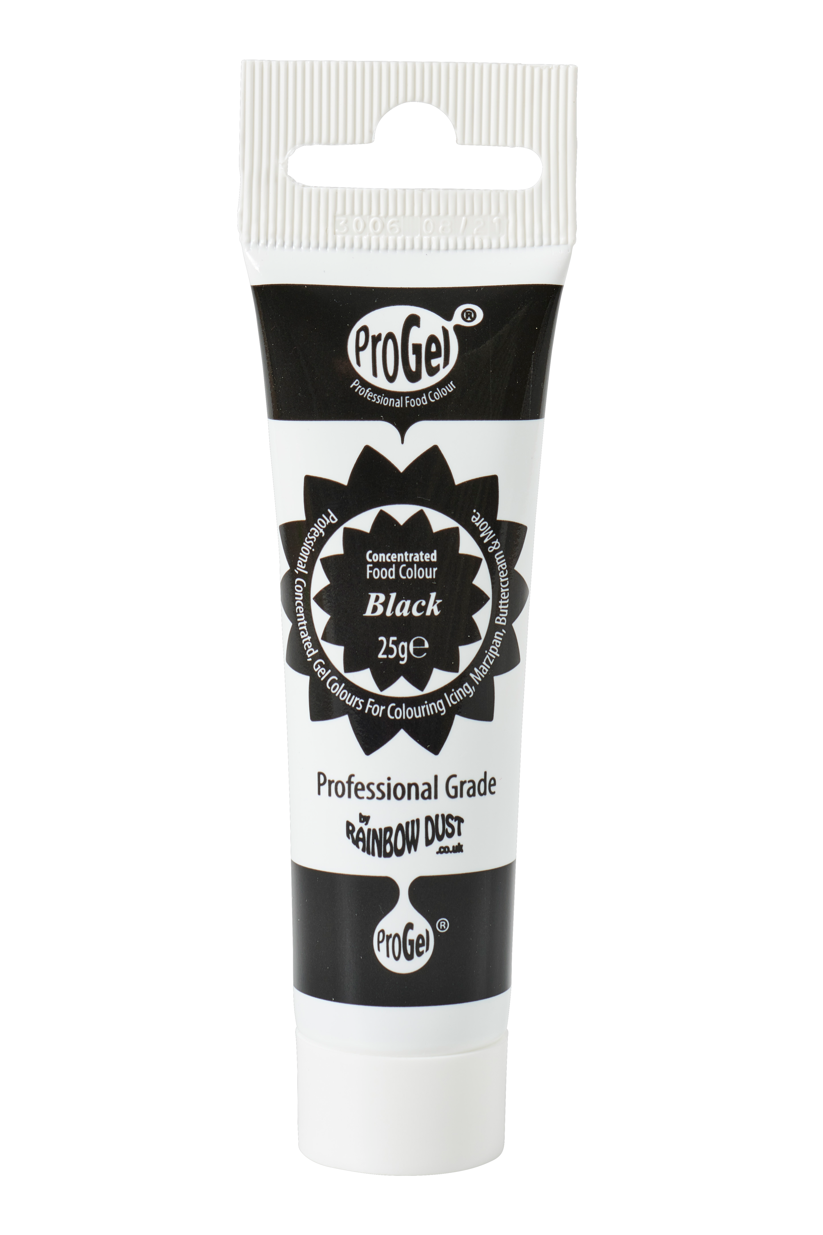 RAINBOWDUST Kleurgel voor rolfondant zwartH 12,5 cm