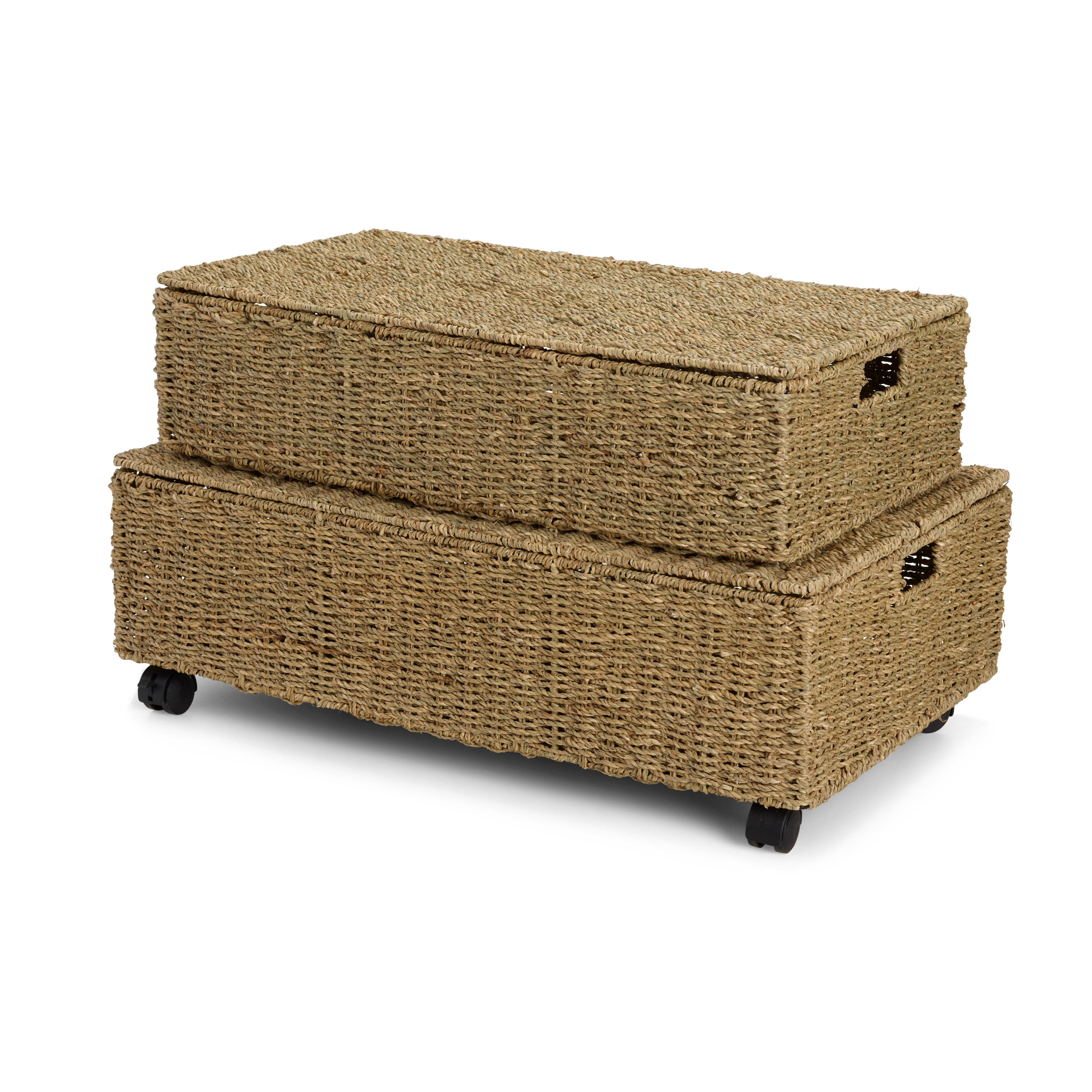 MYKONOS Opbergkoffer M zonder wieltjes naturelH 15 x B 63 x D 34 cm