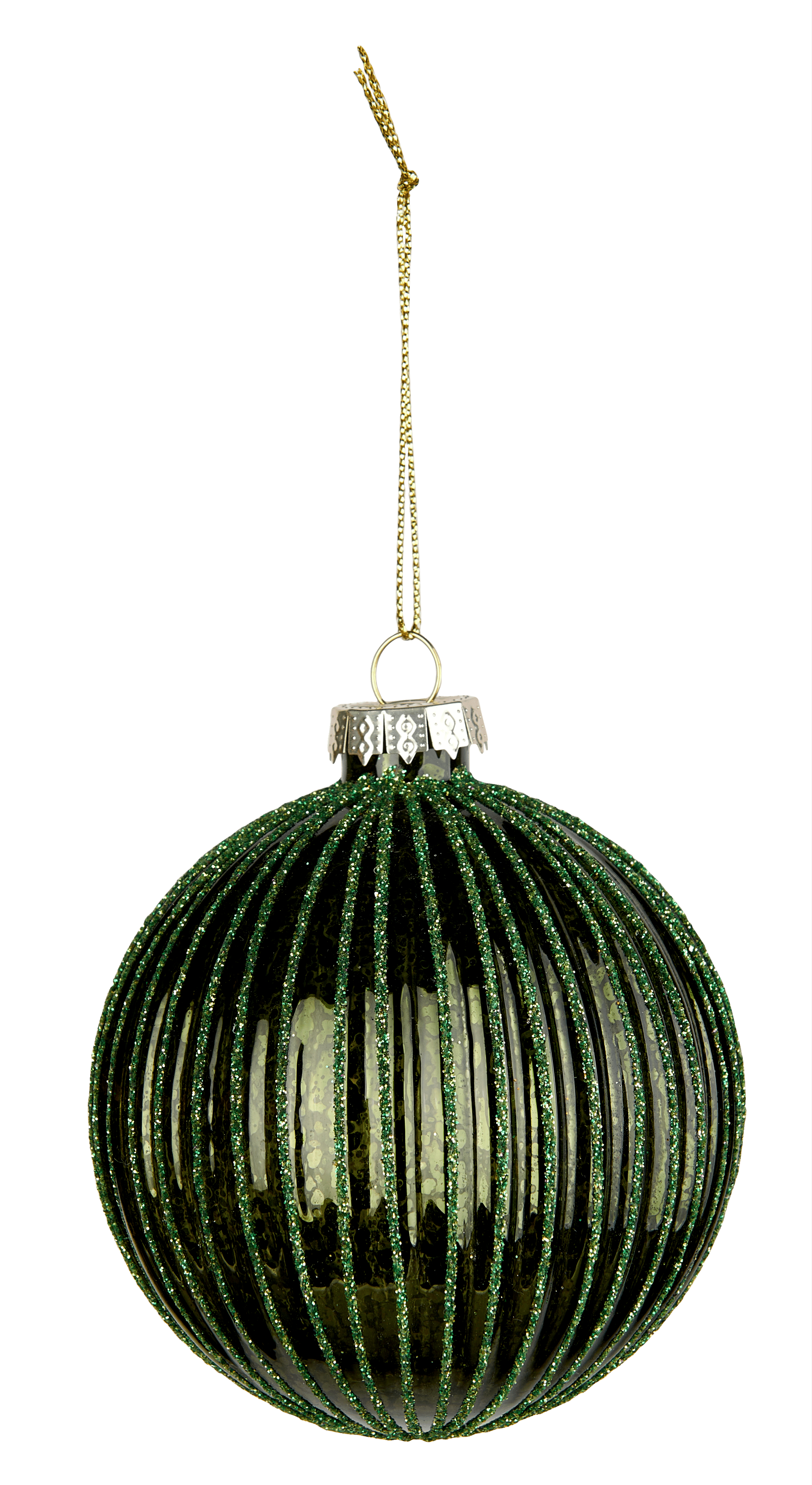HOLLY Kerstbal groenØ 8 cm