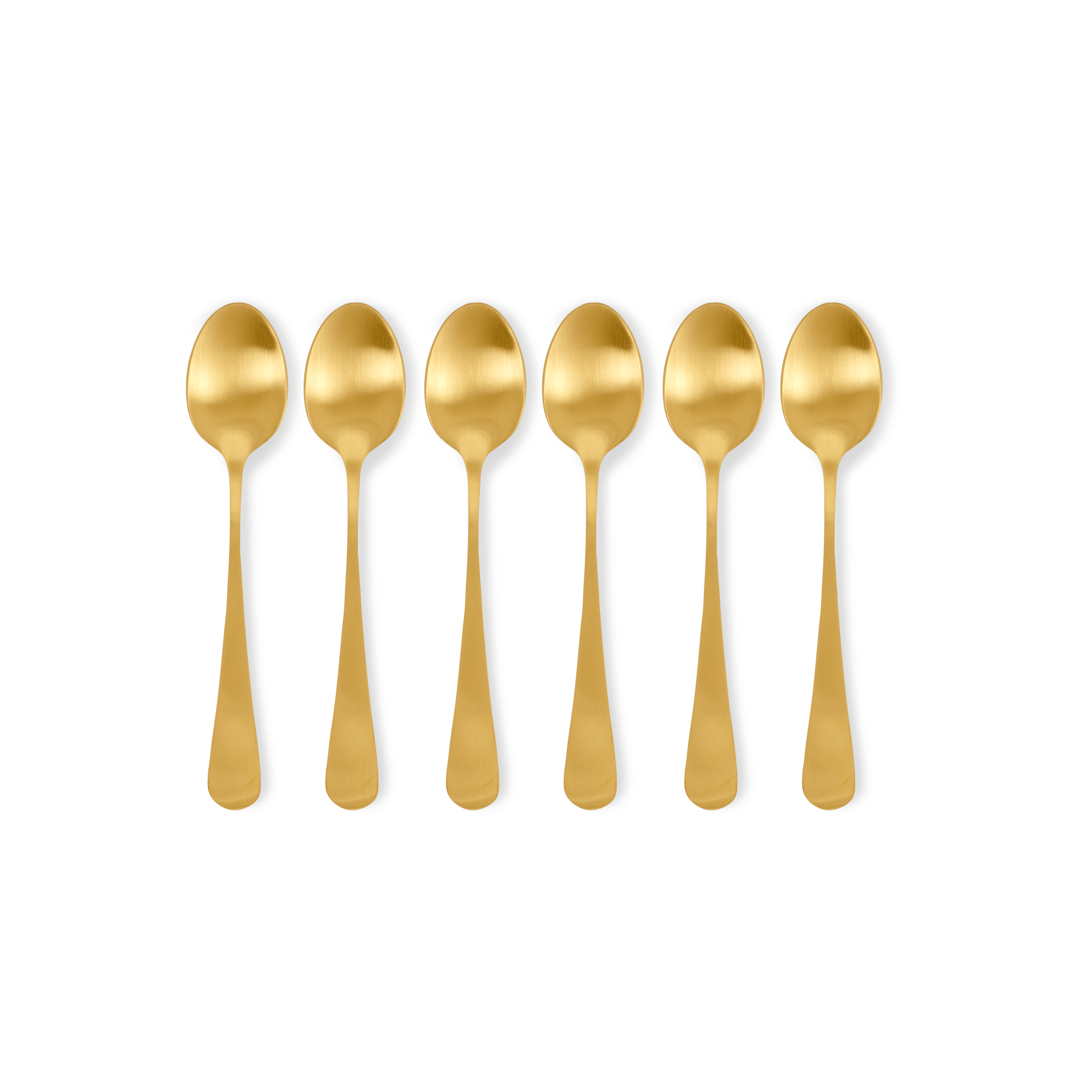 AXELLE Espressolepel set van 6 goudL 12,6 cm