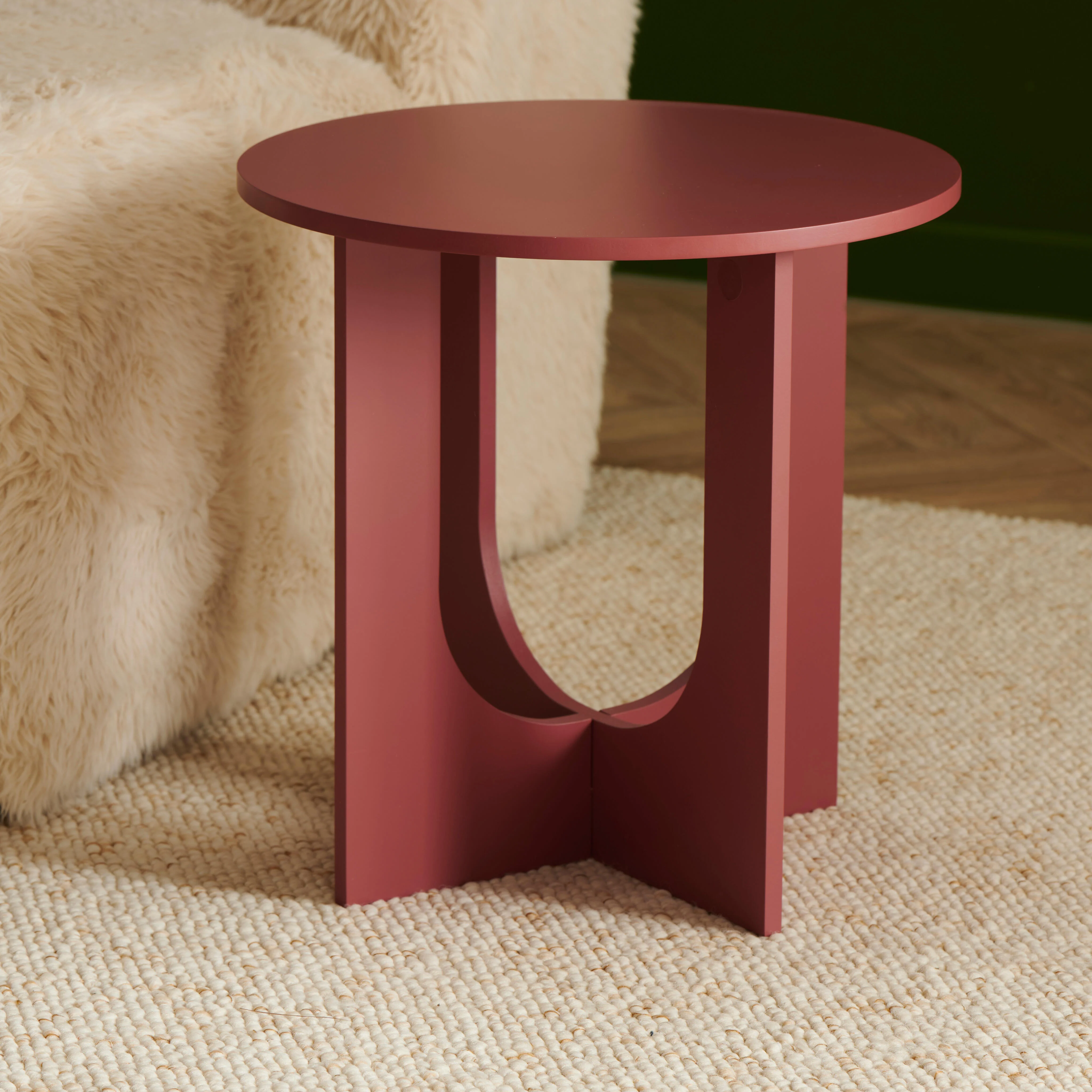 TERRA Bijzettafel terracottaH 40 x B 40 x D 40 cm - Ø 40 cm